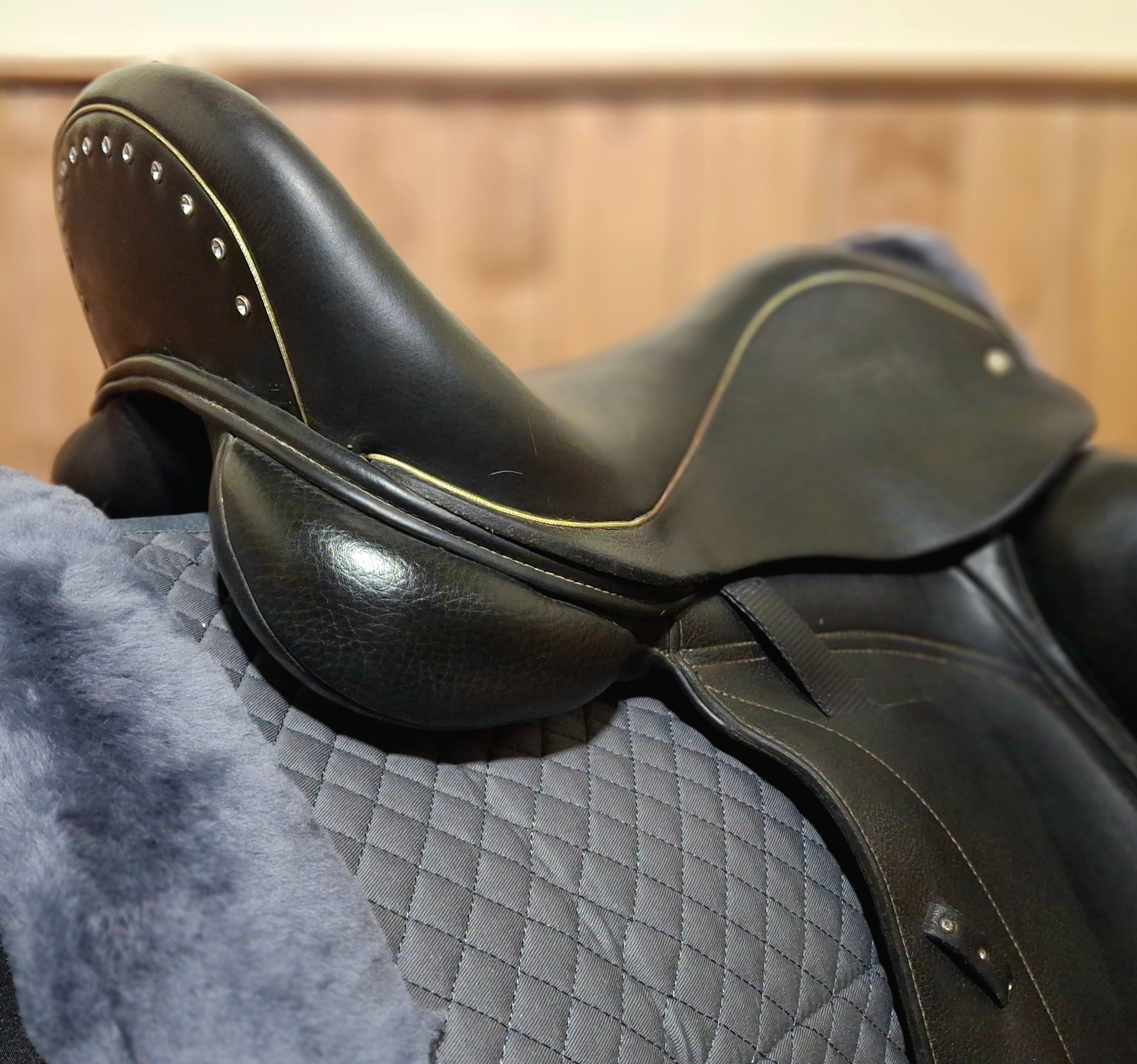 Used 17" Custom Wolfgang Omni Dressage Saddle