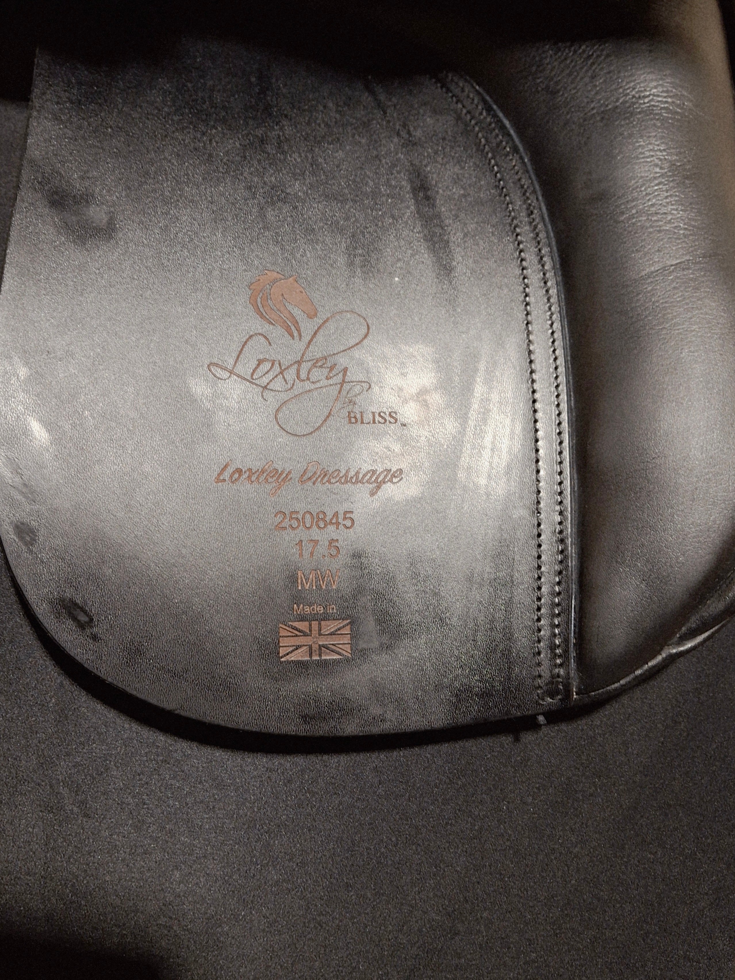 New 17.5" Loxley by Bliss Dressage Demo Saddle