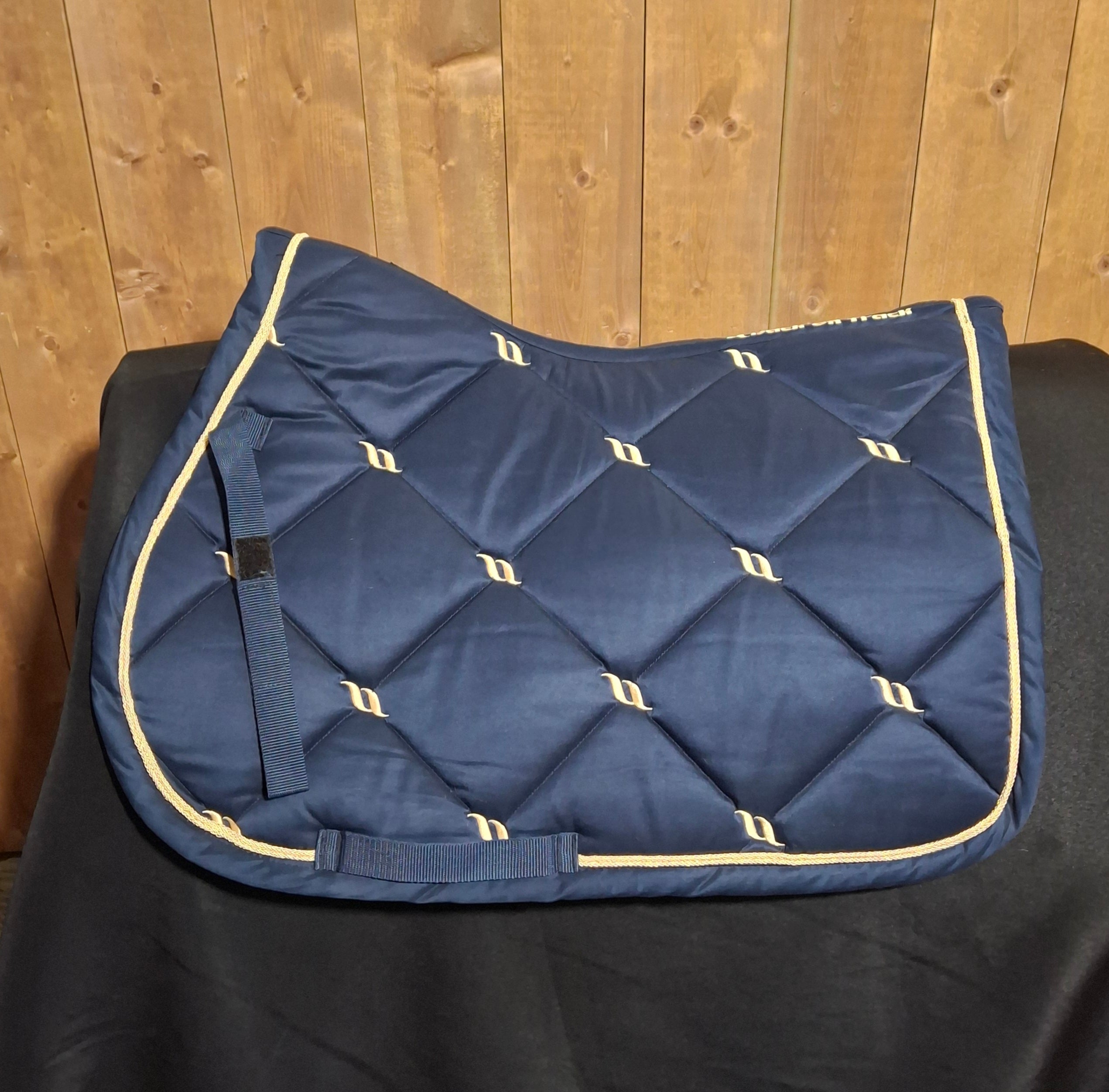 Used Back On Track Nights Collection Saddle Pad & Ear Bonnet Set