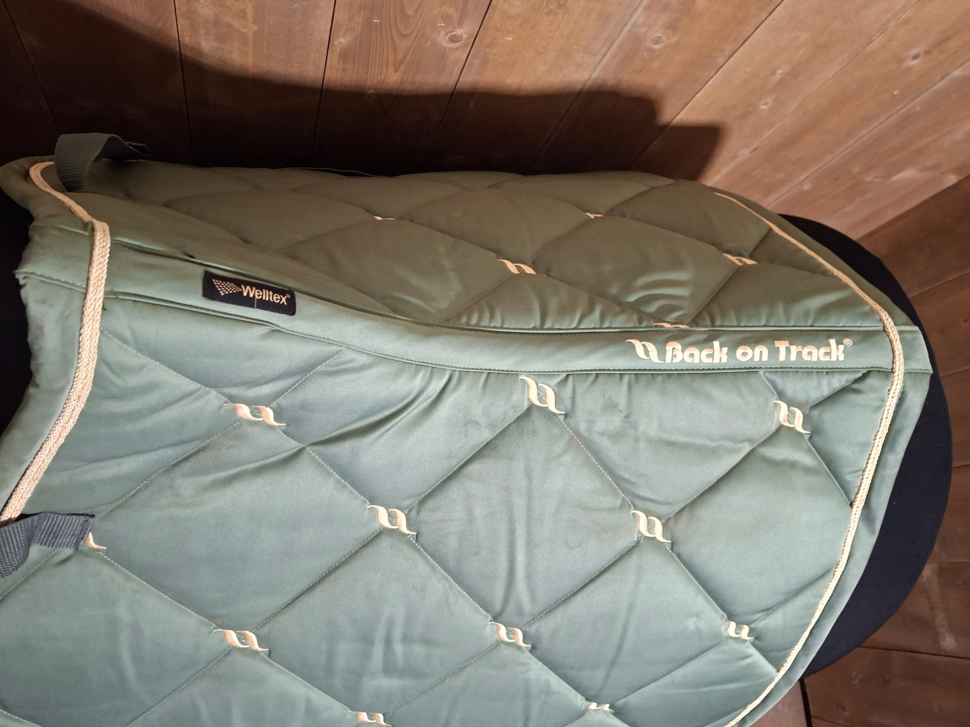 Used Back on Track Nights Collection Saddle Pad & Ear Bonnet Set