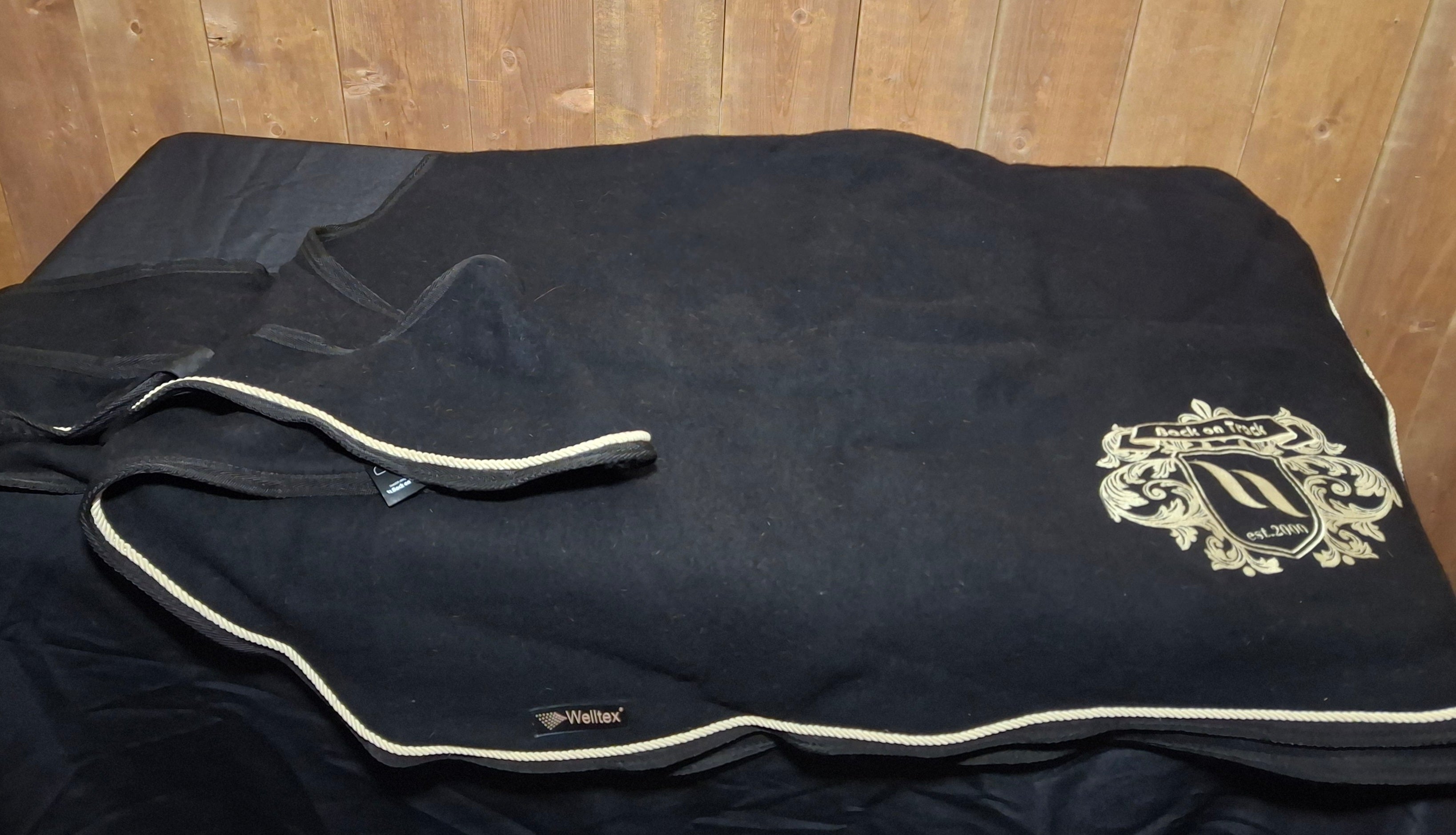Used 87" Back on Track William Wool Exercise Rug