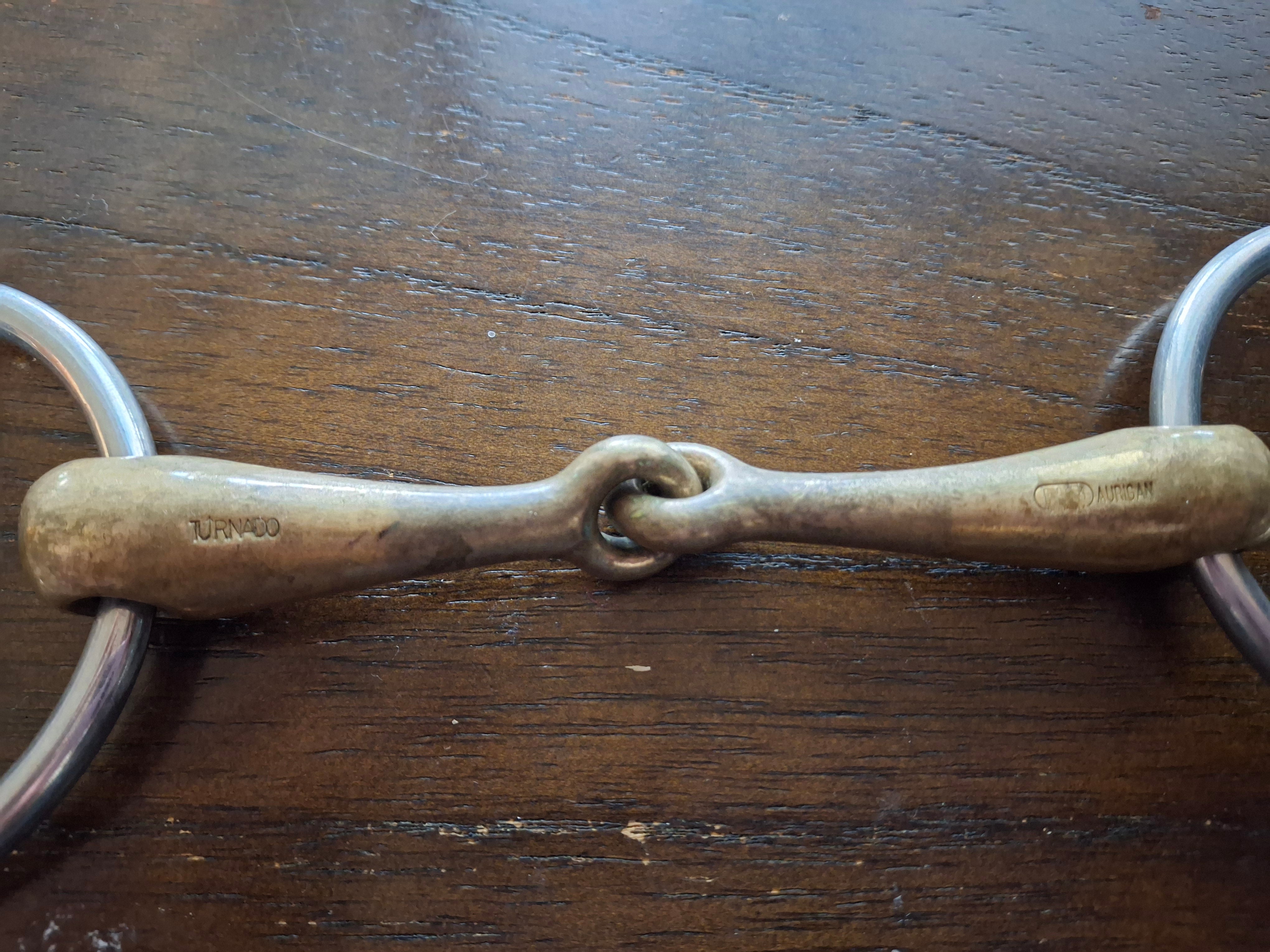 Used Herm Sprenger Loose Ring Snaffle Bit 5"