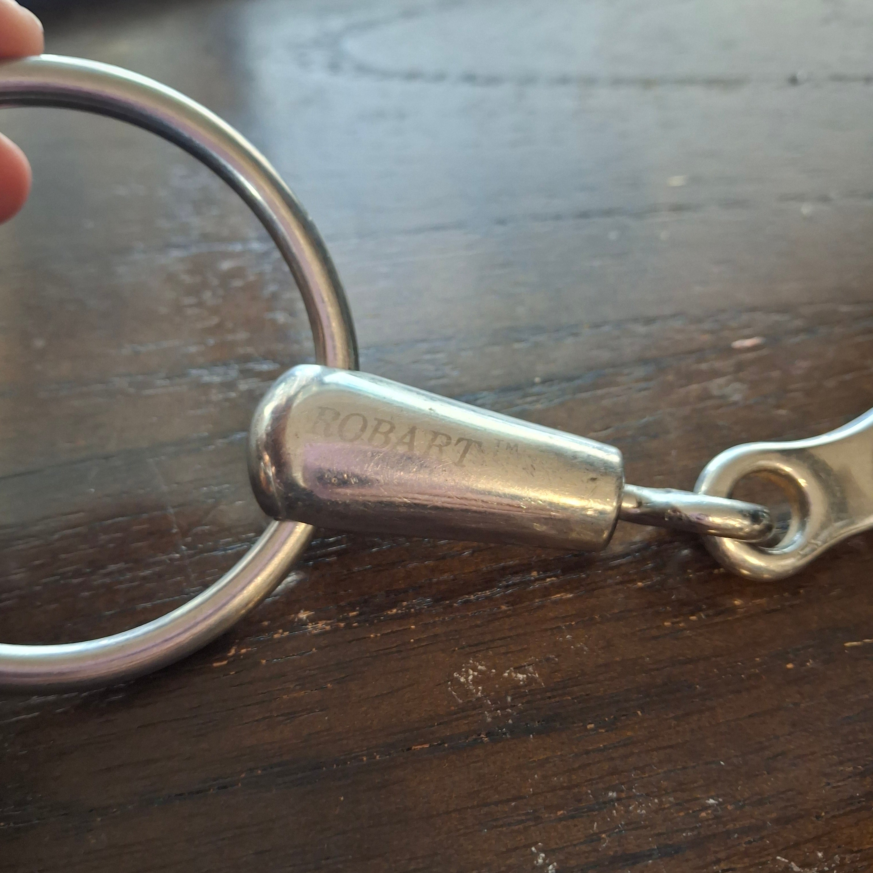 Used Robart Pincless French Link Loose Ring Bit 5.5"
