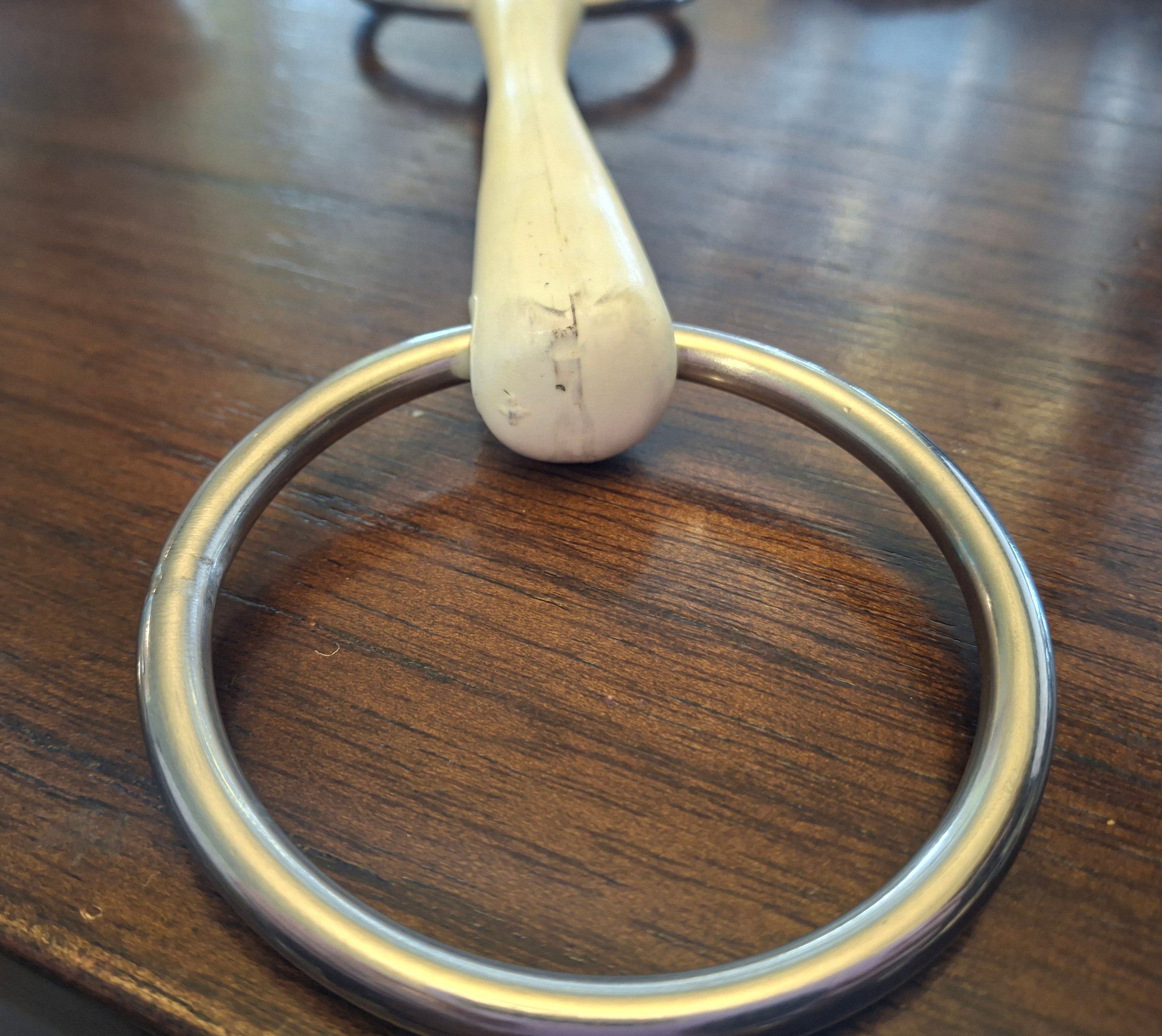 NATHE Standard Loose Ring Pony Snaffle 16 mm (no Steel Core) 110MM