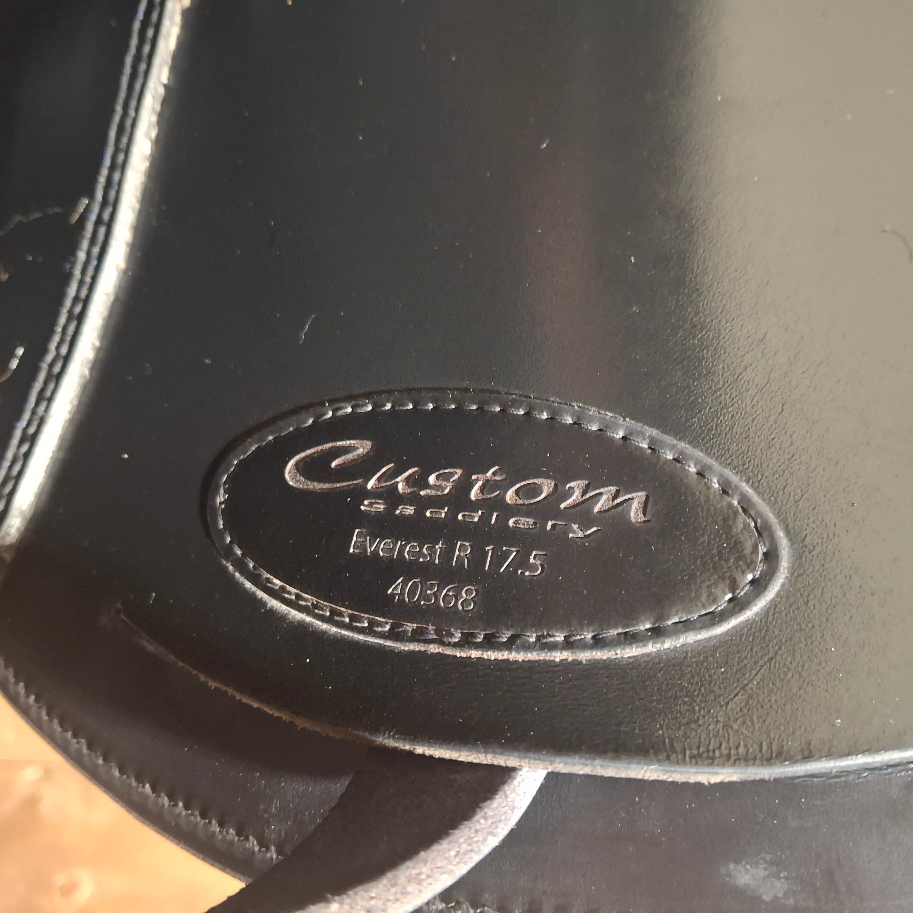 Used 17.5" Custom Everest R Dressage Saddle