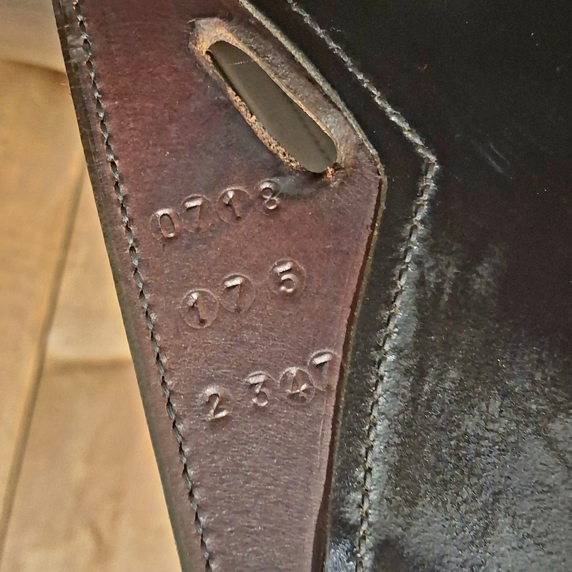 Used 17.5" DK Monoflap Jump Saddle
