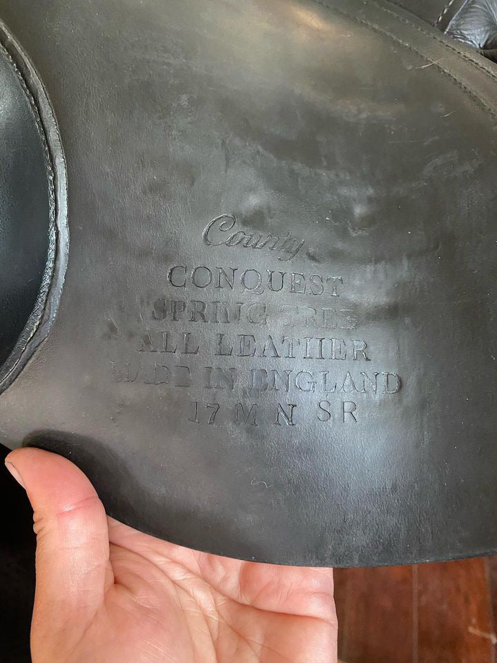 Used 17" County Conquest Jump Saddle