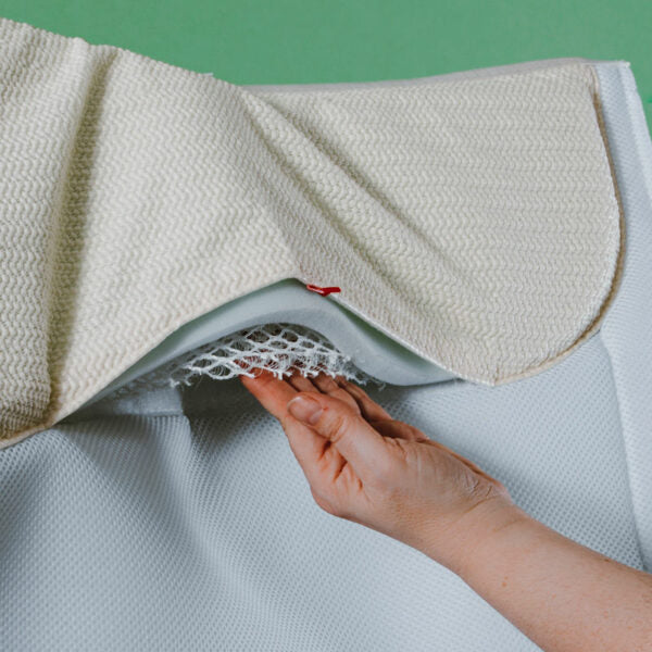 Ecogold Calmatech Dressage Saddle Pad - White