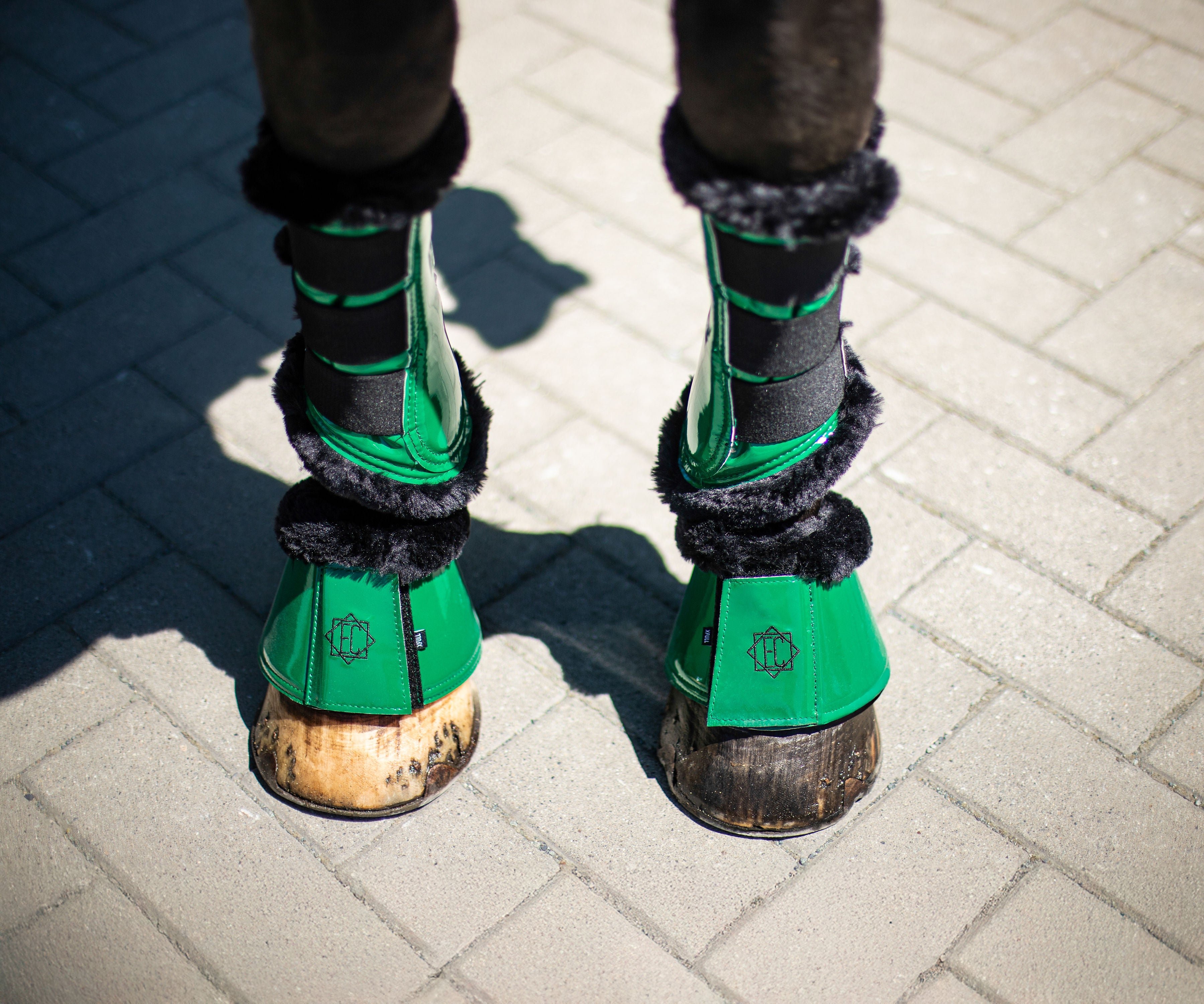 Emerald Green Brush Boots