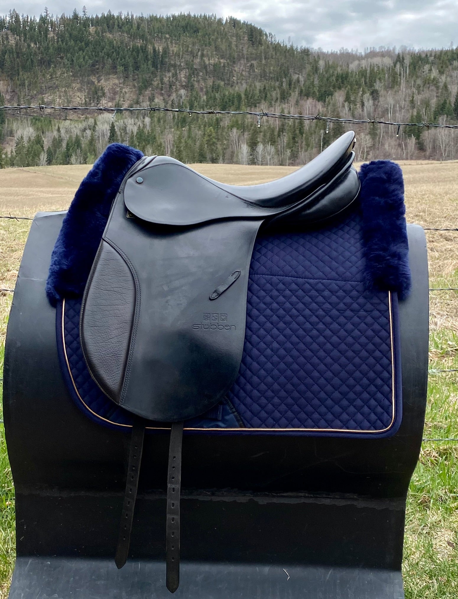 Used Stubben Tristan 17.5" Dressage Saddle