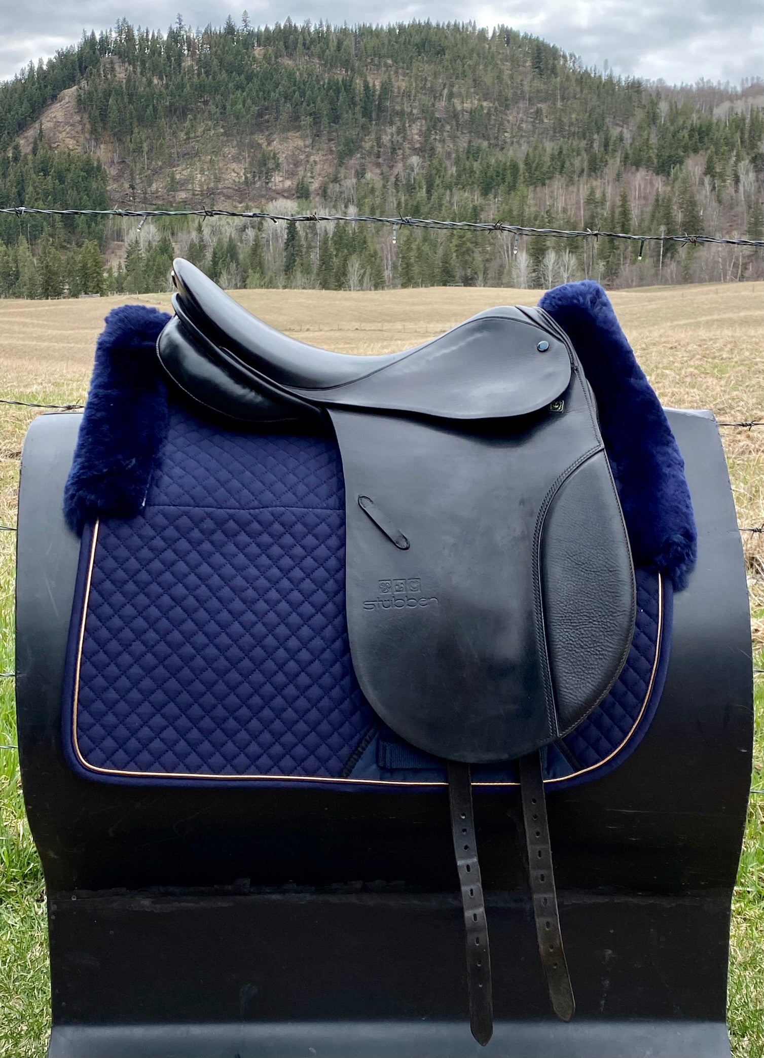Used Stubben Tristan 17.5" Dressage Saddle