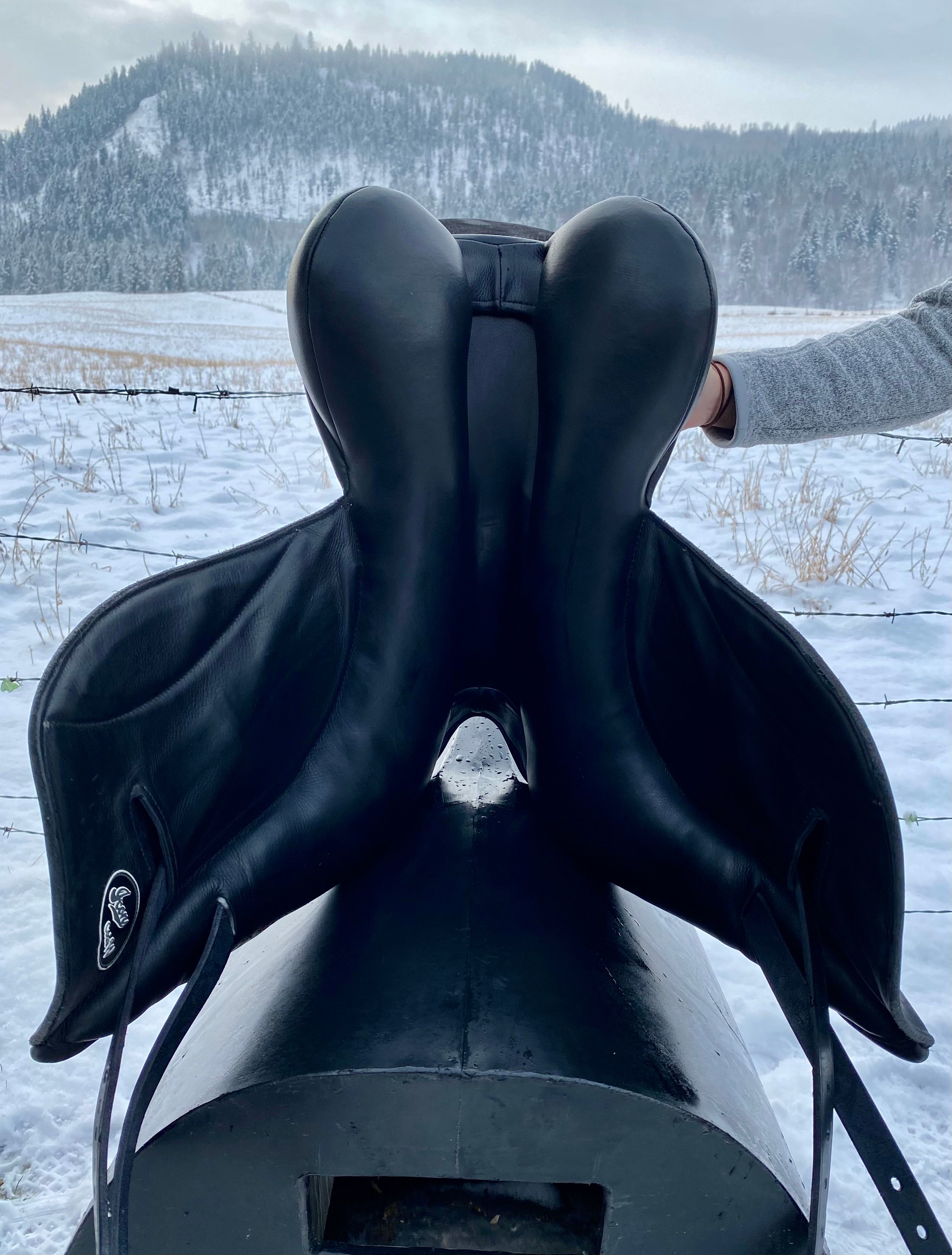 Used Custom Icon Coda 18" Dressage Saddle