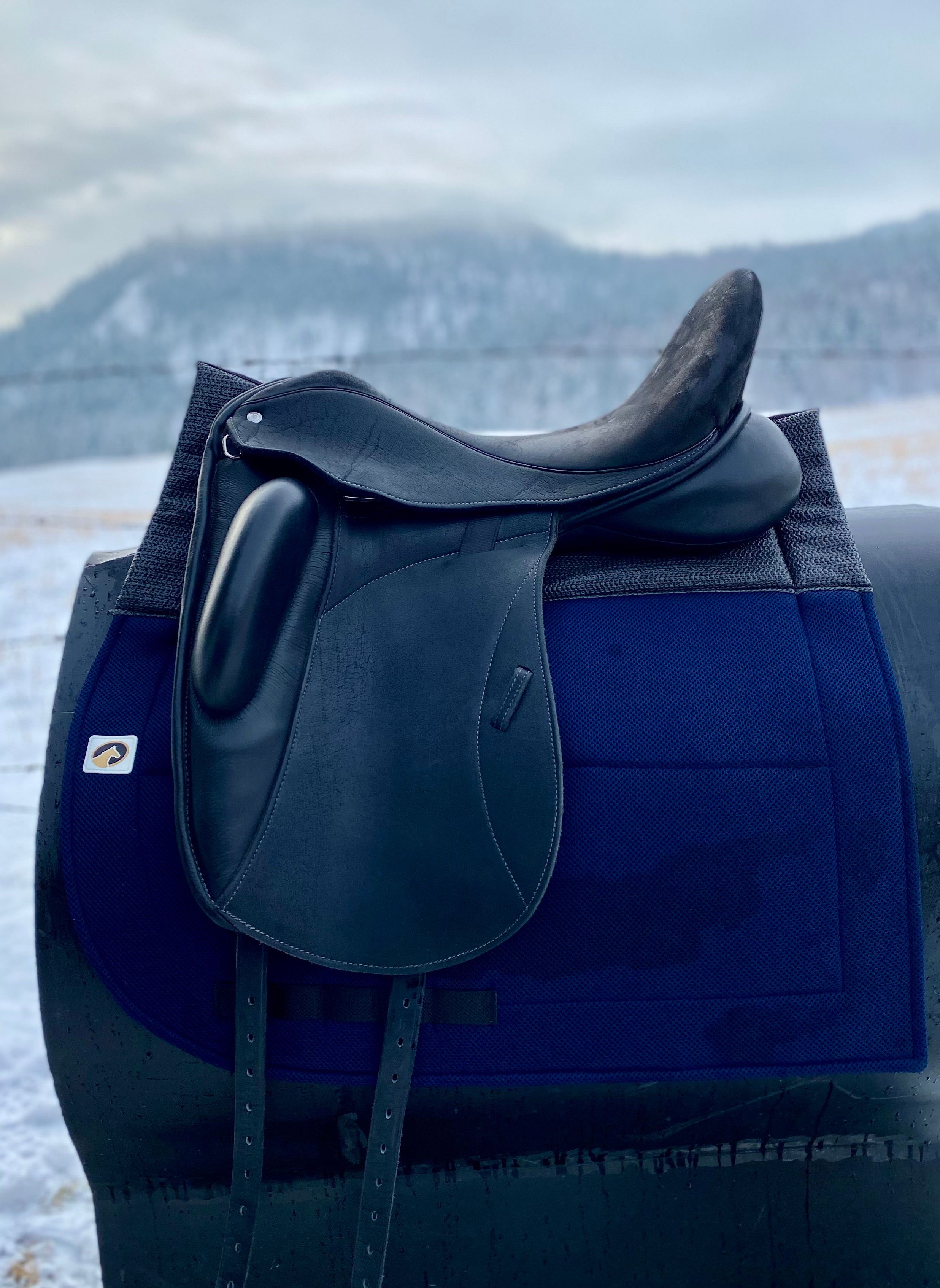 Used Custom Icon Coda 18" Dressage Saddle