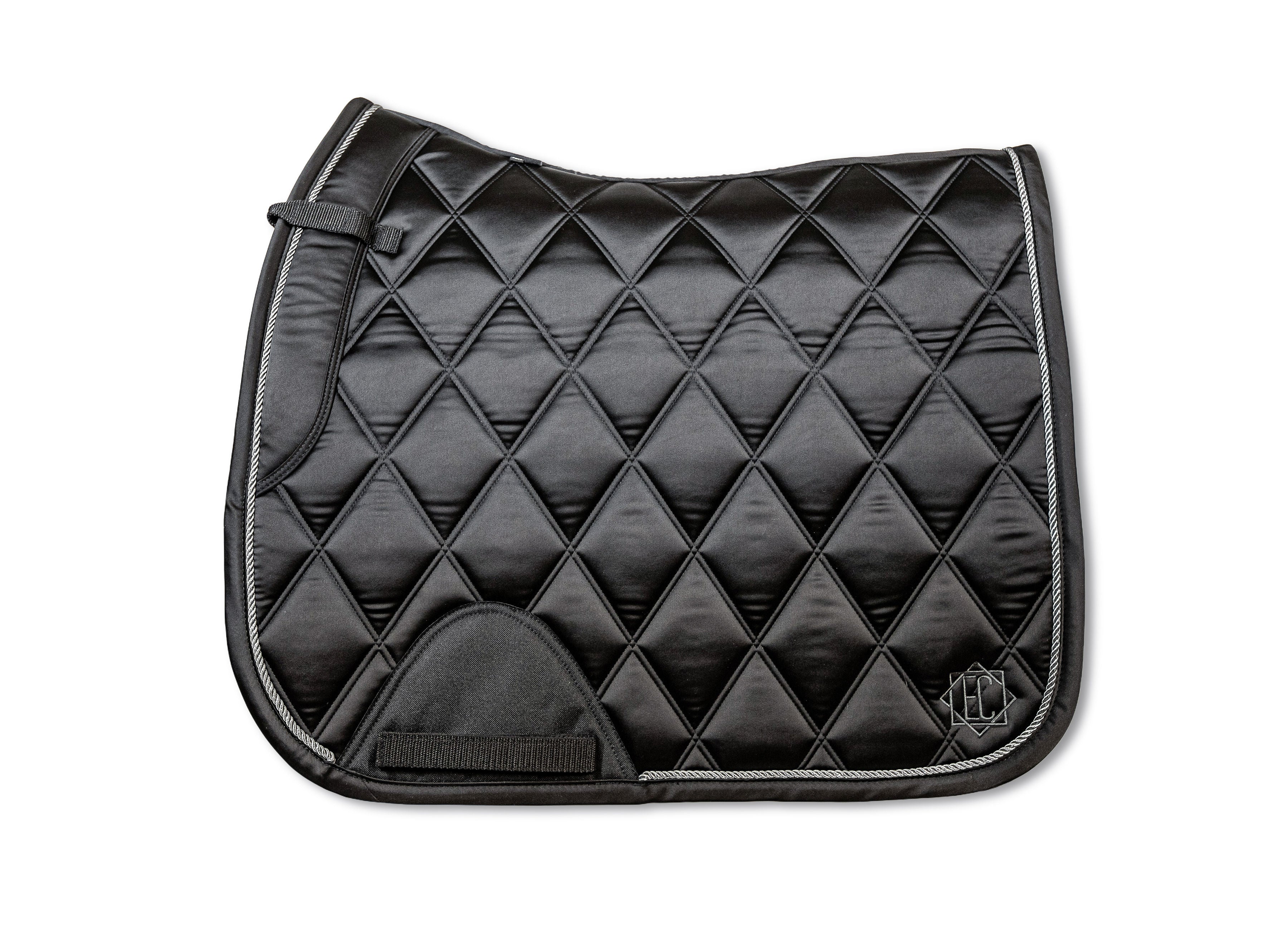 Dark Obsidian Black Dressage Saddle Pad
