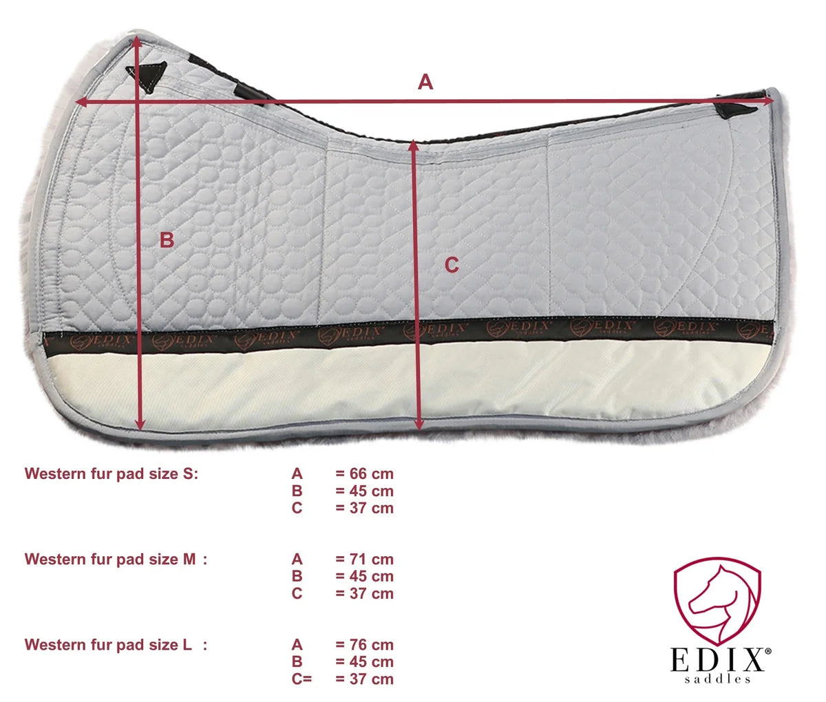 Edix Merino 8 Pocket Western Pad - Multiple Colour Options