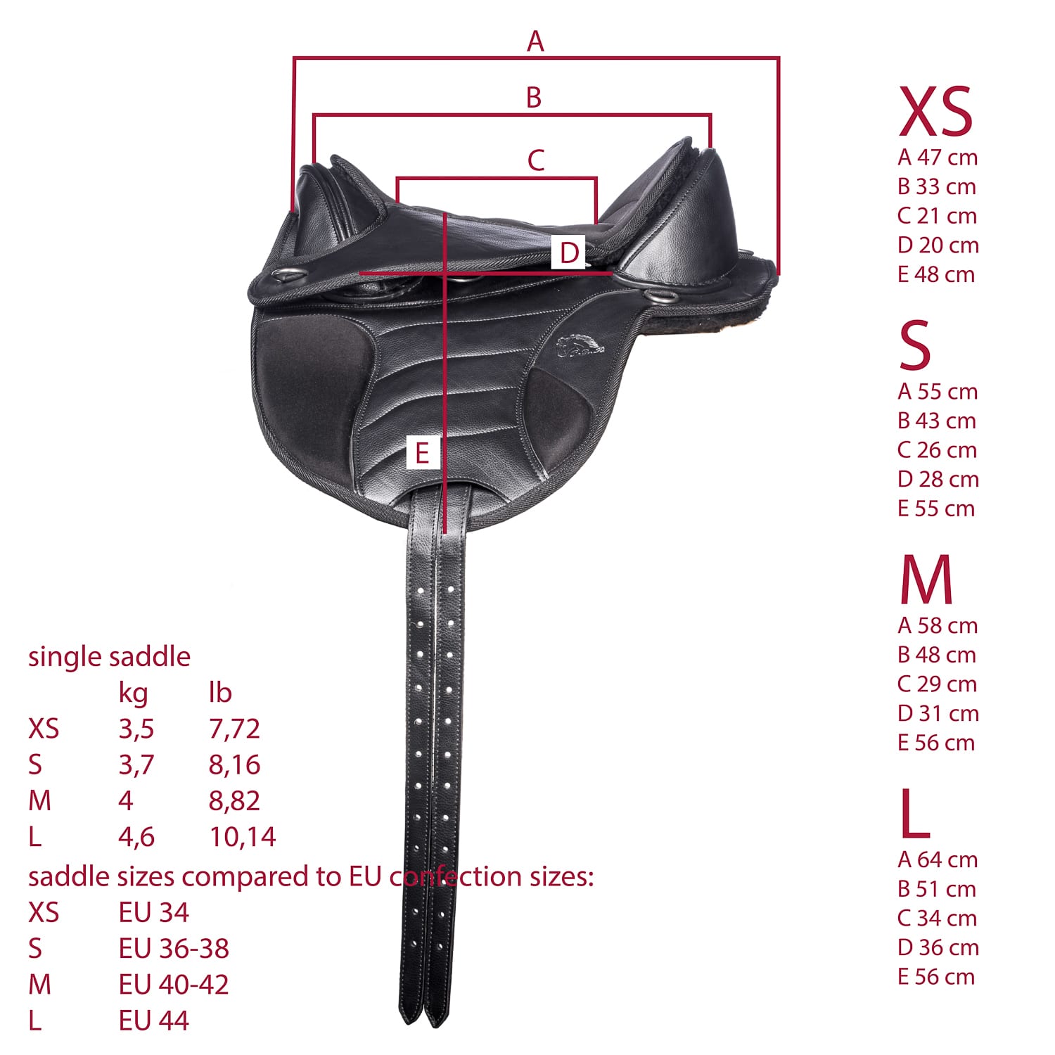 EDIX® Vika Treeless All Purpose Saddle - Child Version