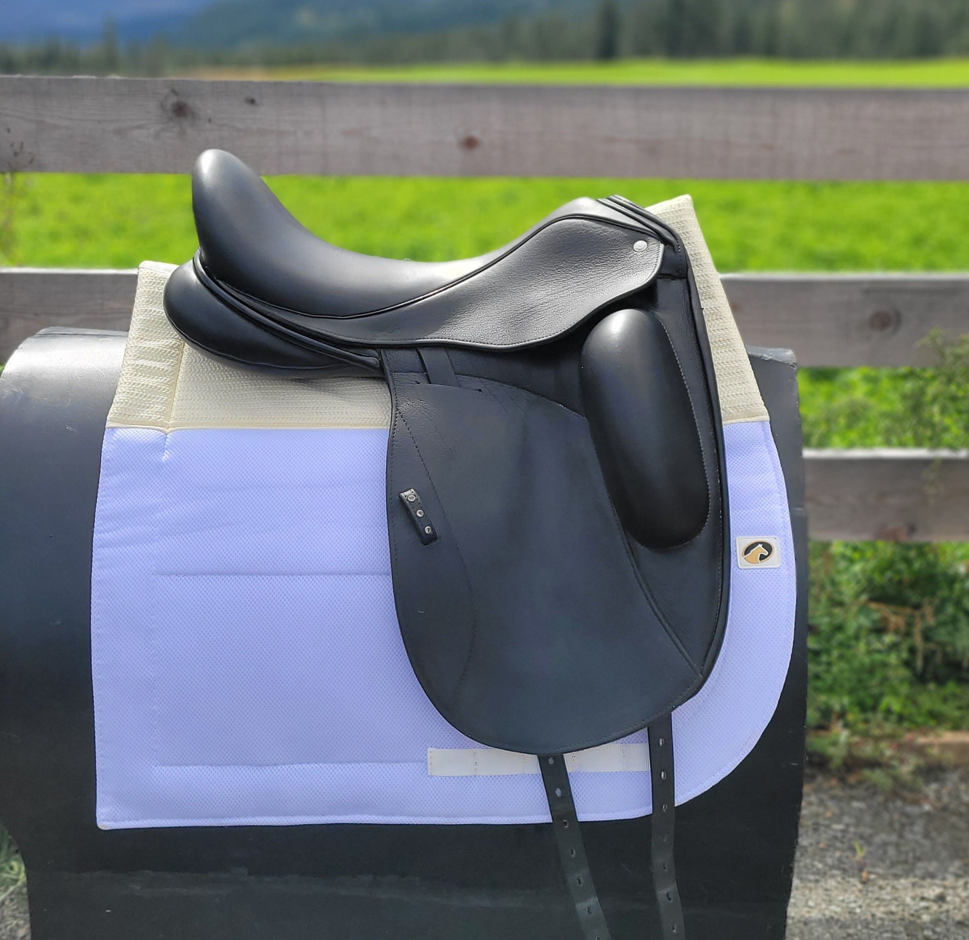 Used Custom Icon Flight 18" Dressage Saddle