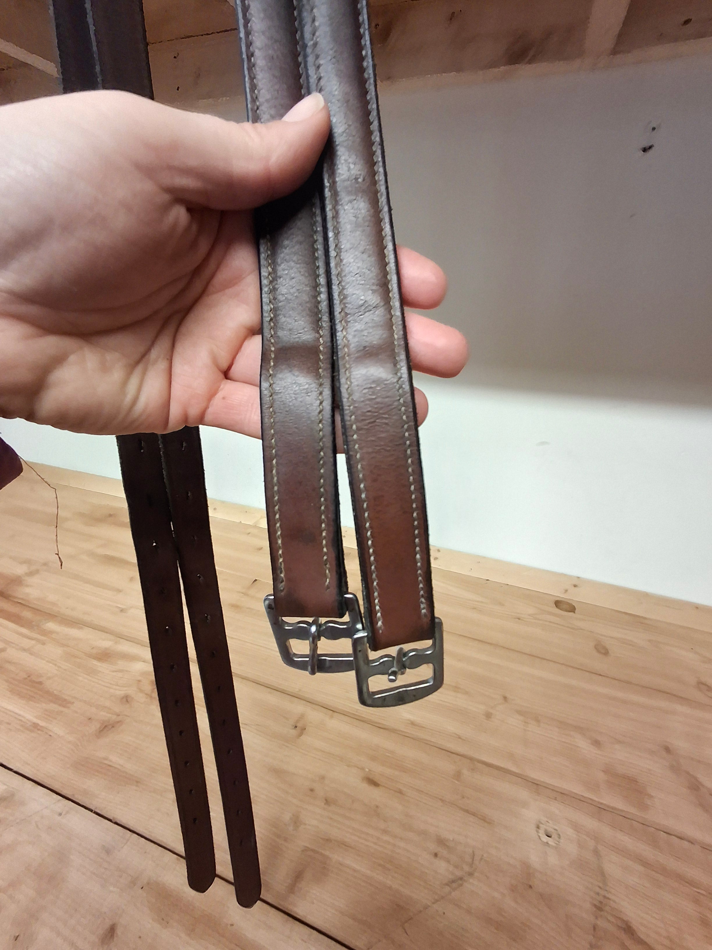 Used Brown Stirrup Leathers - 54"