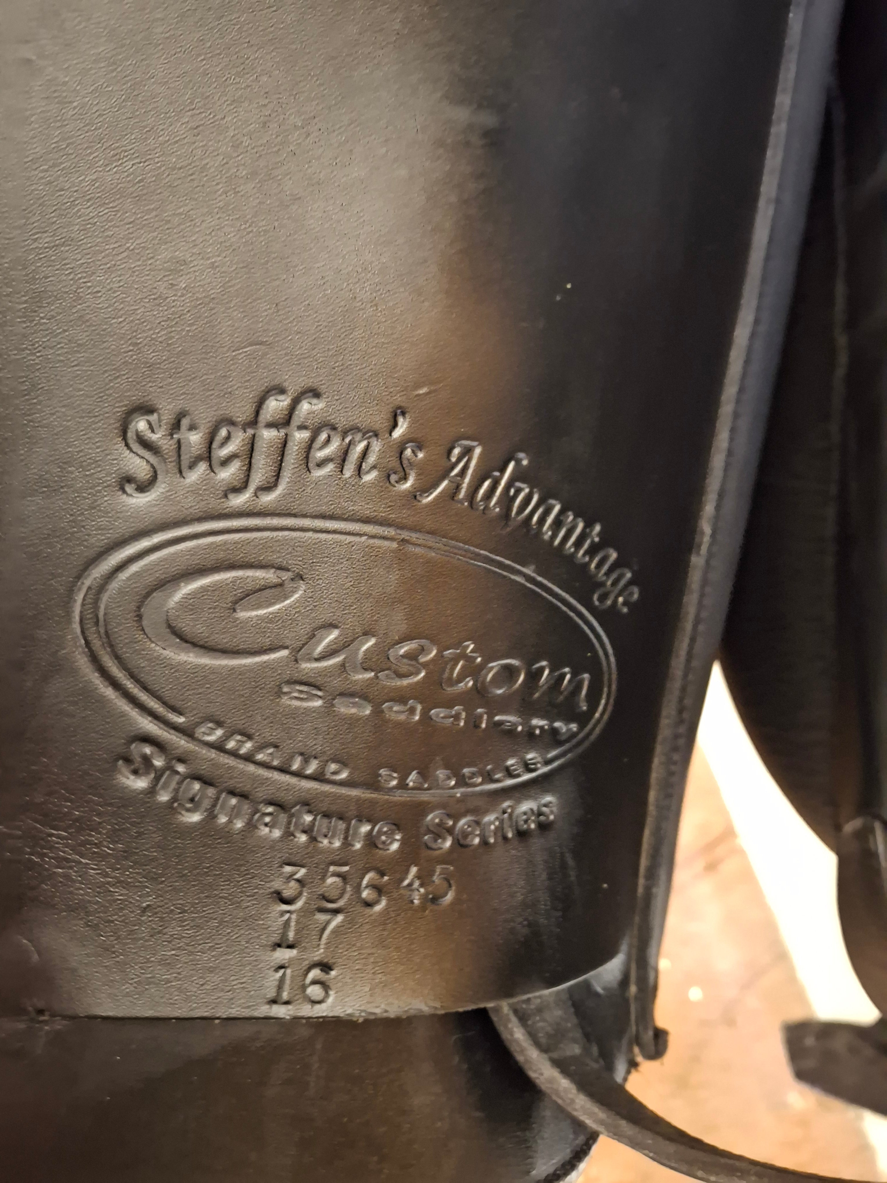 Used 17" Custom Steffen's Advantage M5 Dressage Saddle