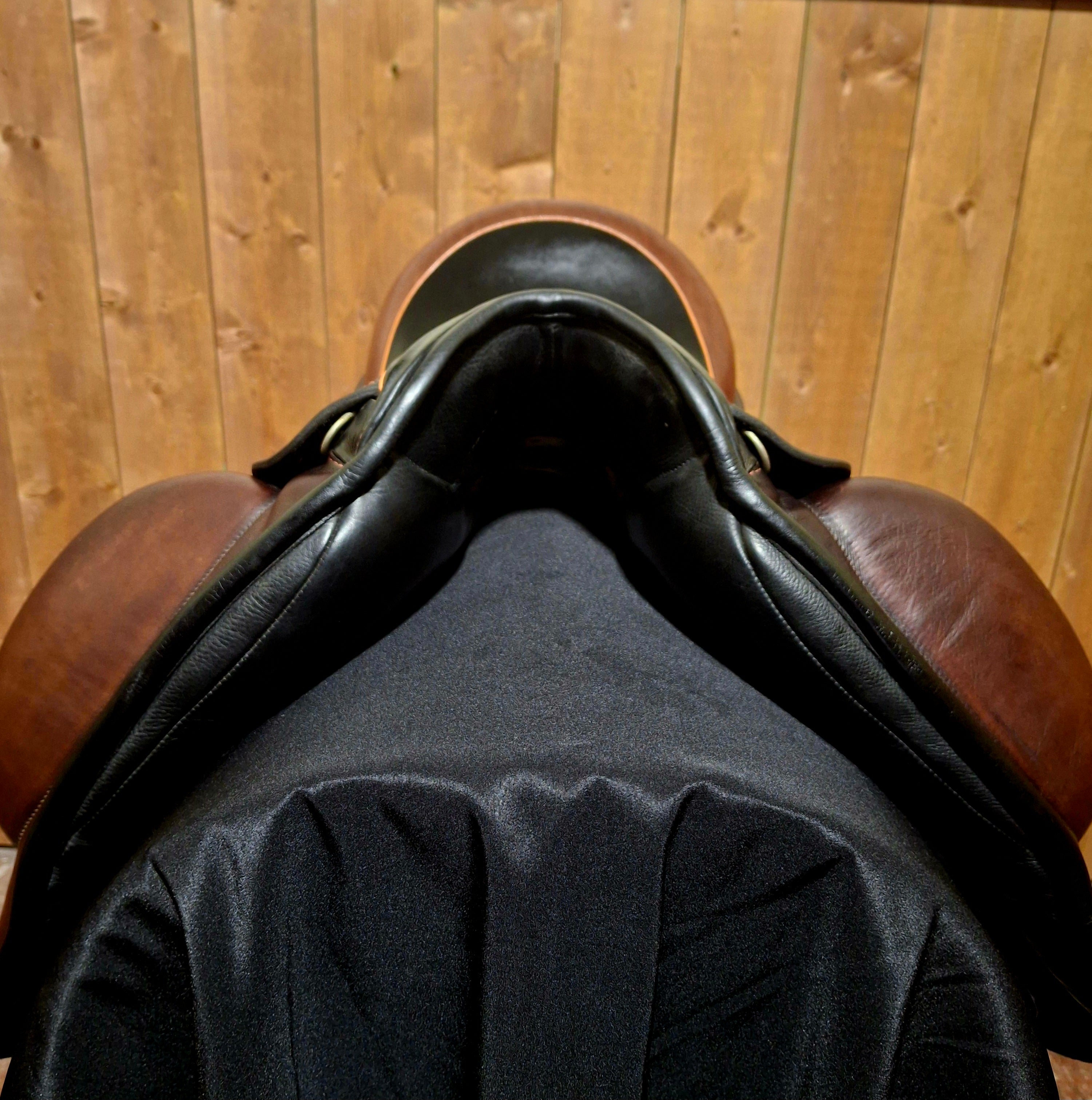 Used 17" Custom Icon Flight Dressage Saddle