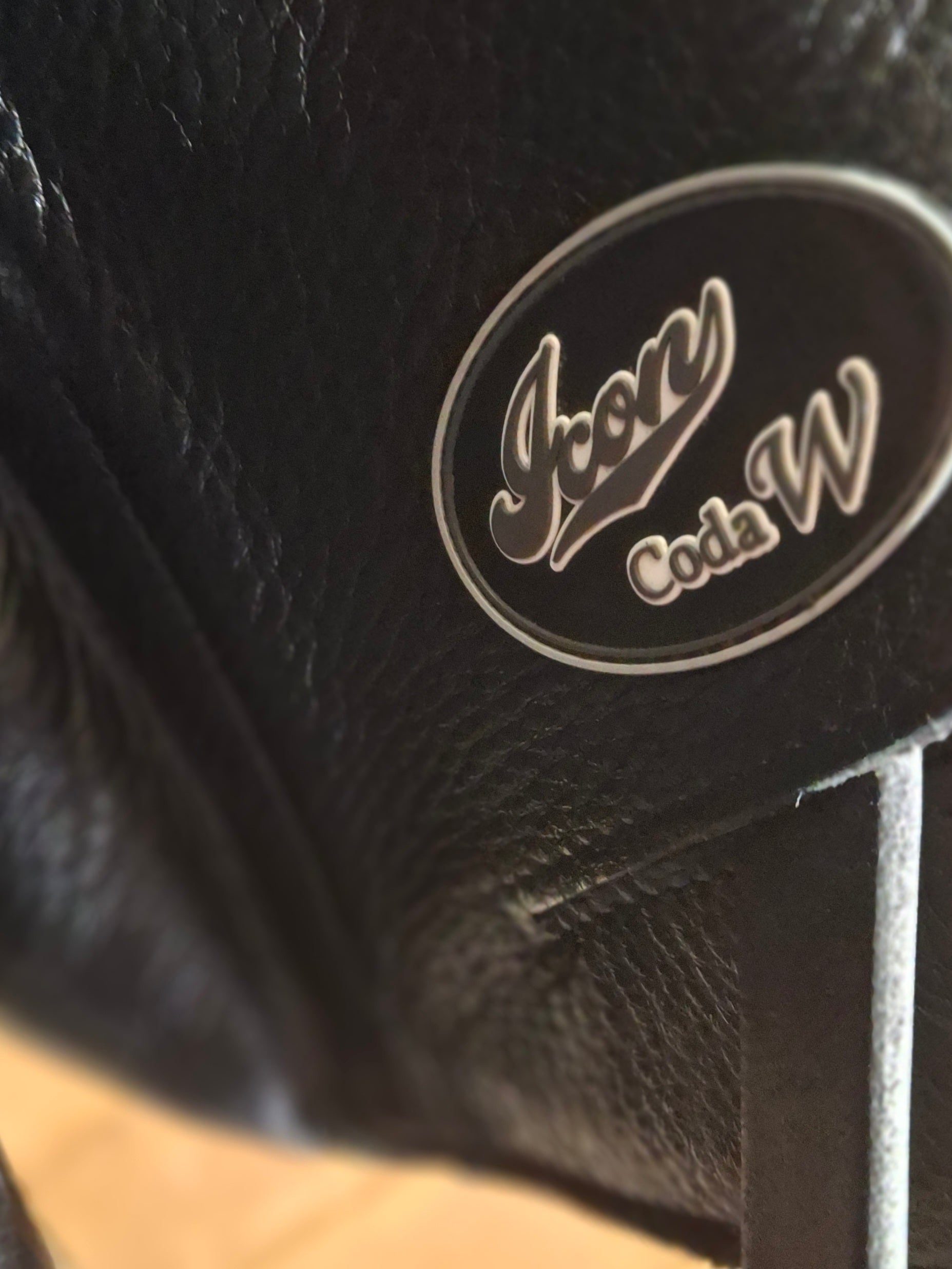 Used 17.5" Custom Icon Coda W Dressage Saddle