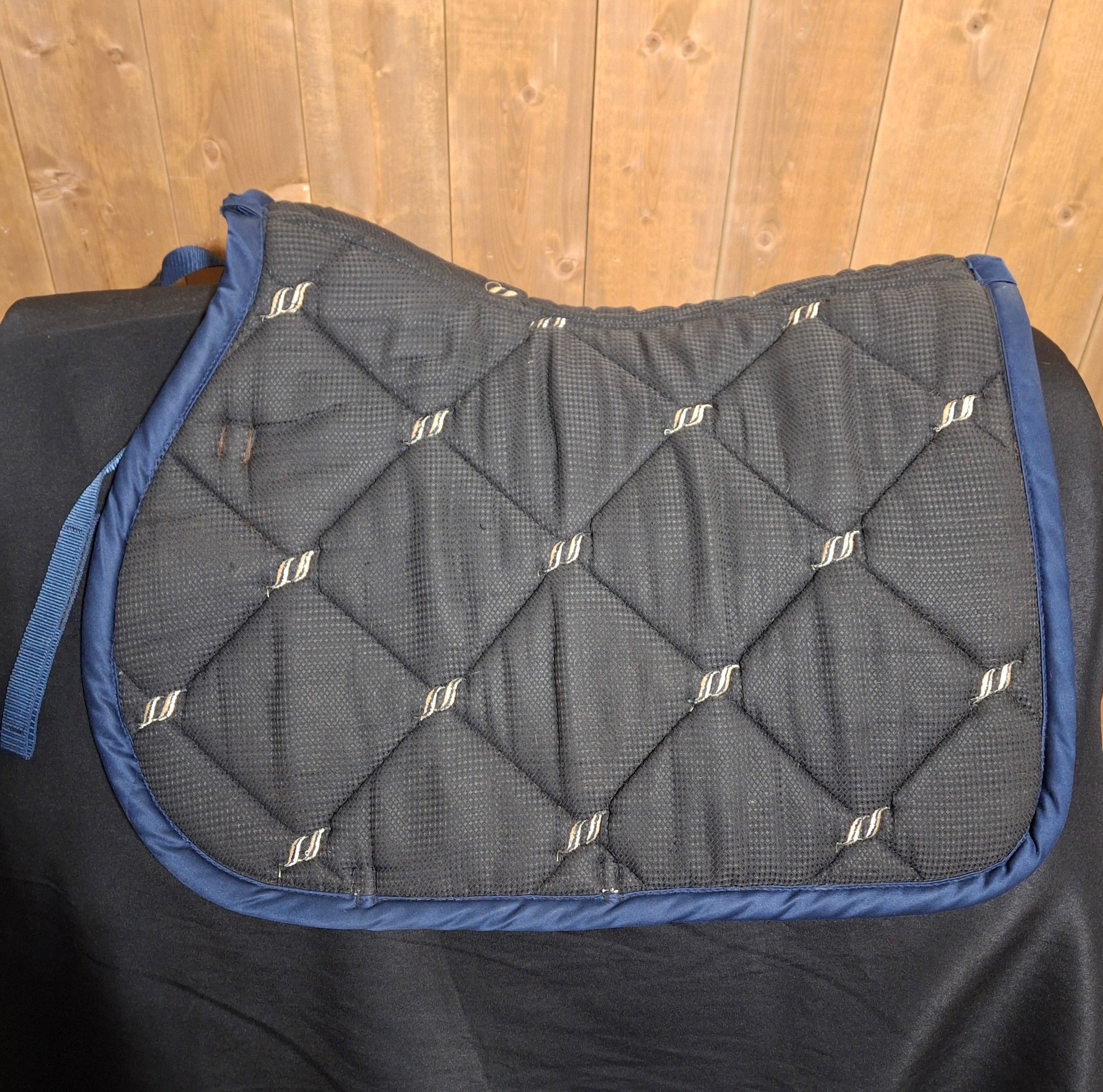 Used Back On Track Nights Collection Saddle Pad & Ear Bonnet Set