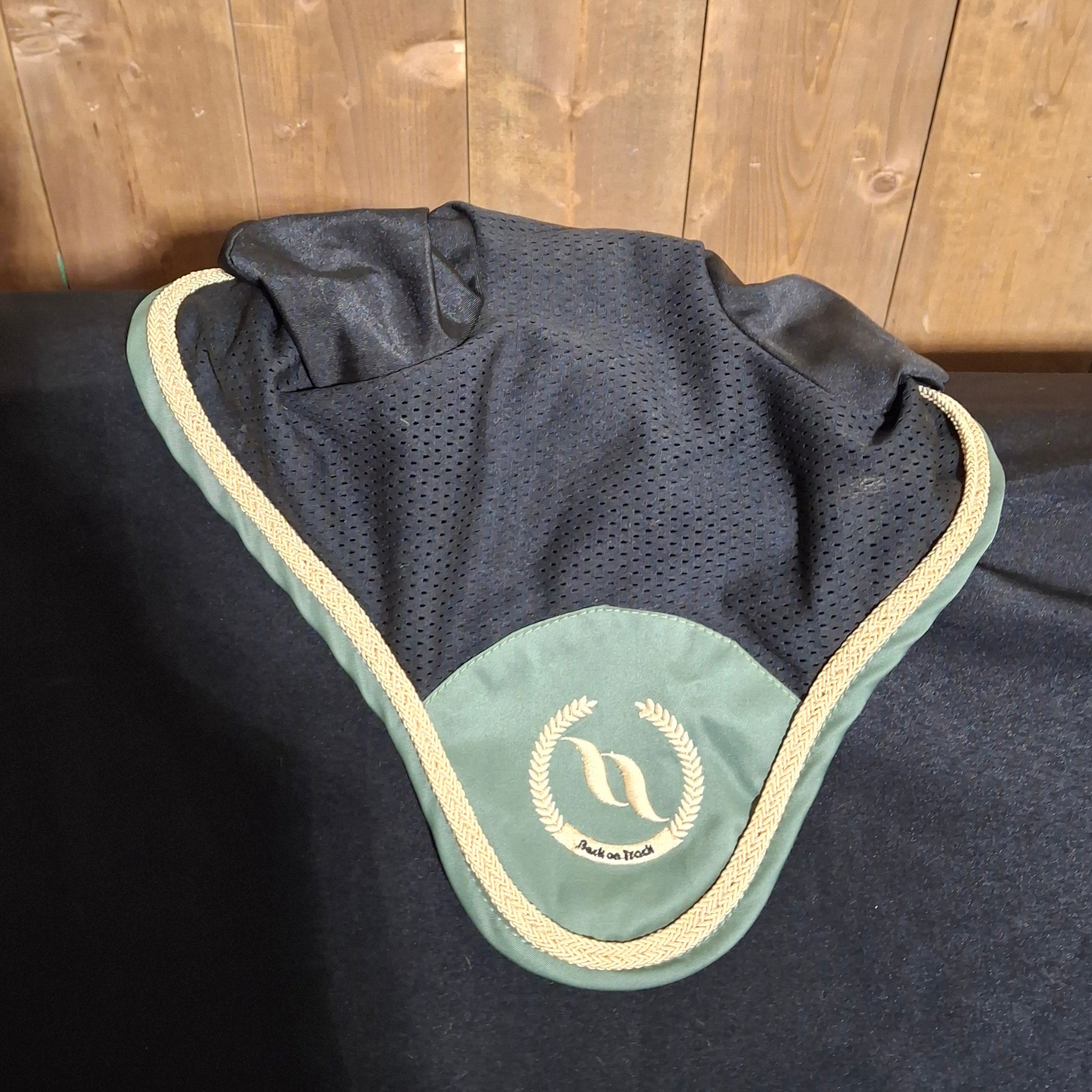 Used Back on Track Nights Collection Saddle Pad & Ear Bonnet Set