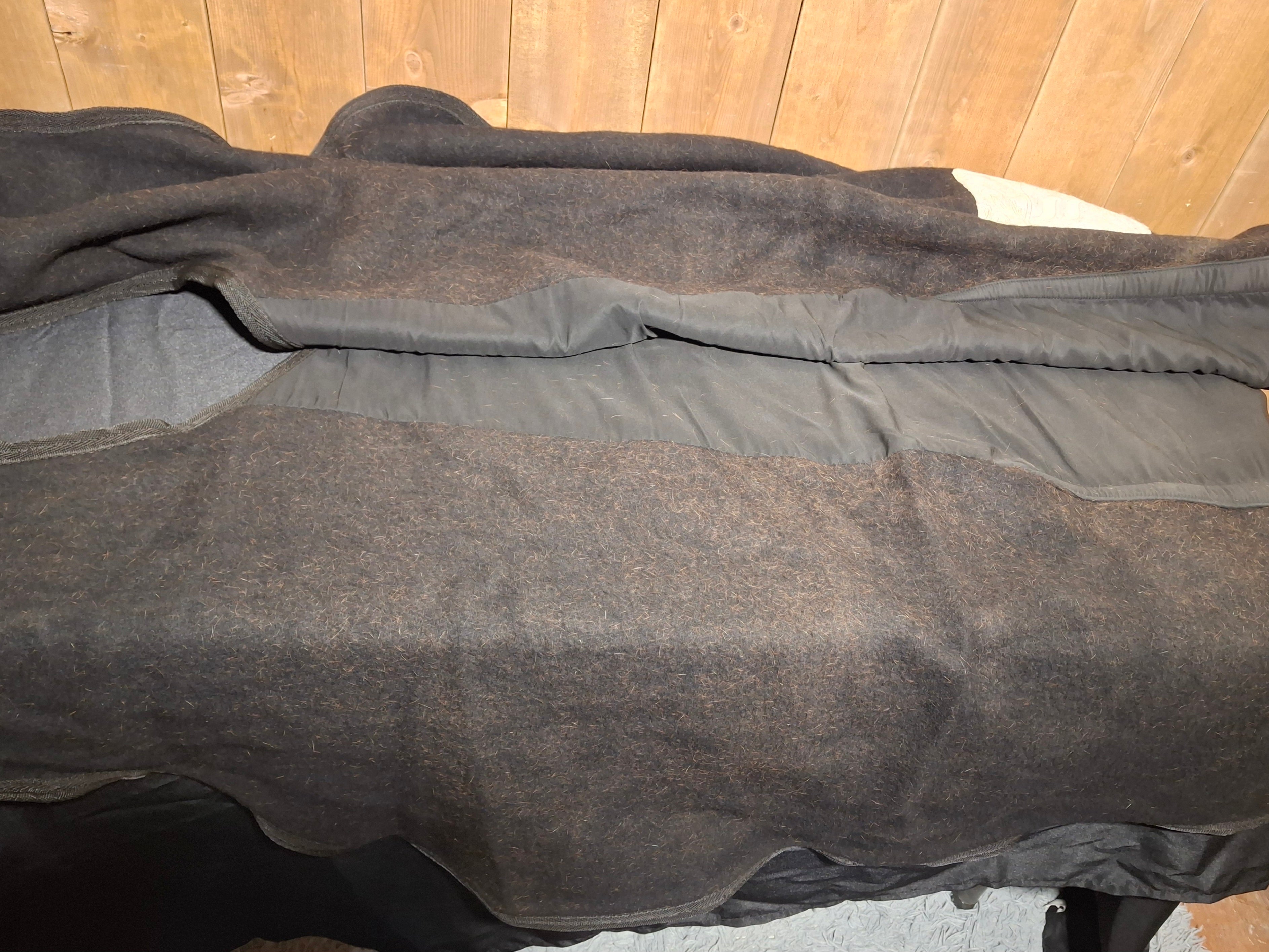 Used 87" Back on Track William Wool Exercise Rug