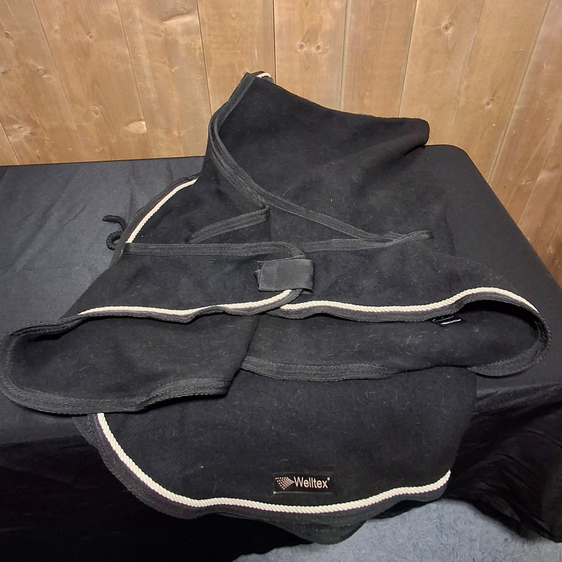 Used 87" Back on Track William Wool Exercise Rug