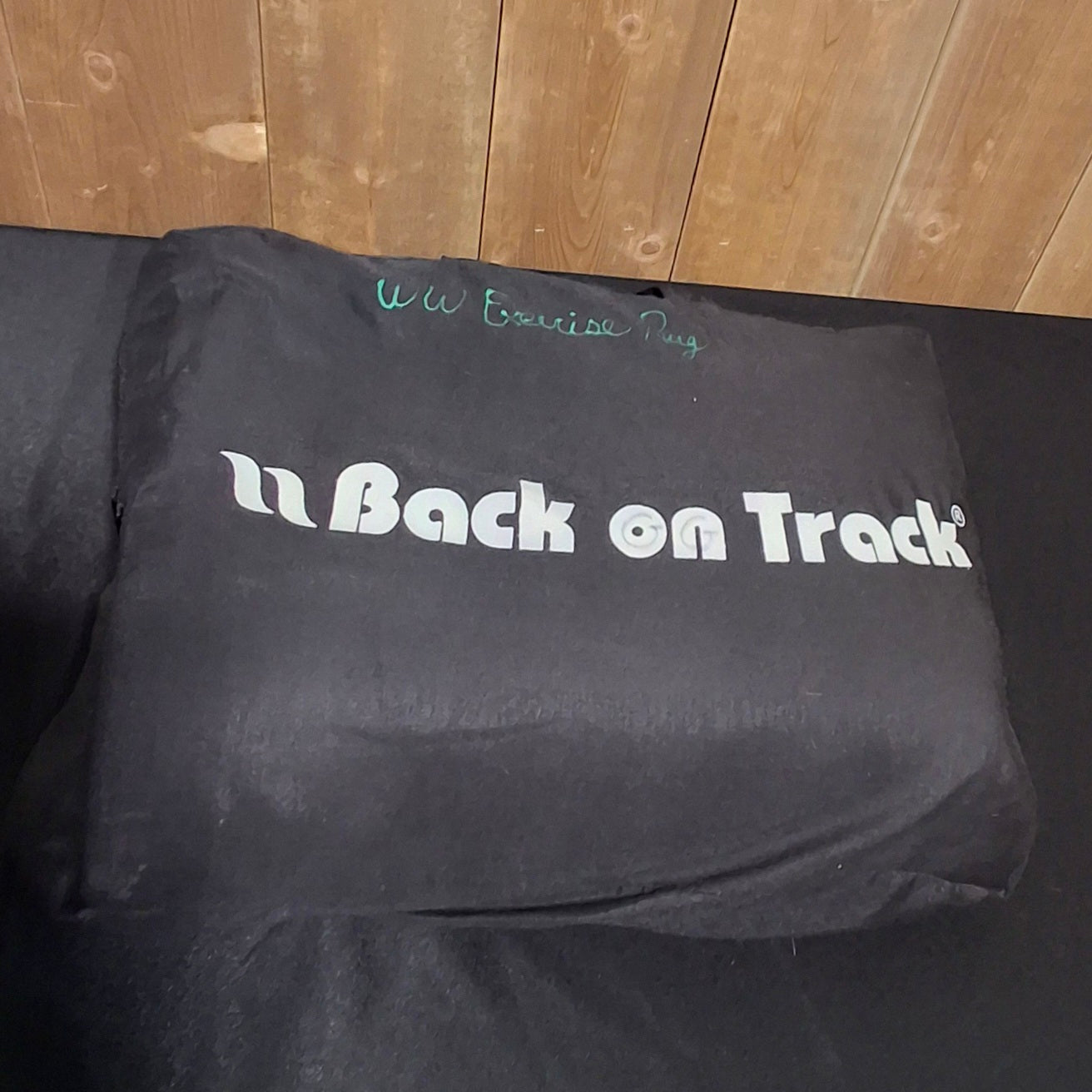 Used 87" Back on Track William Wool Exercise Rug