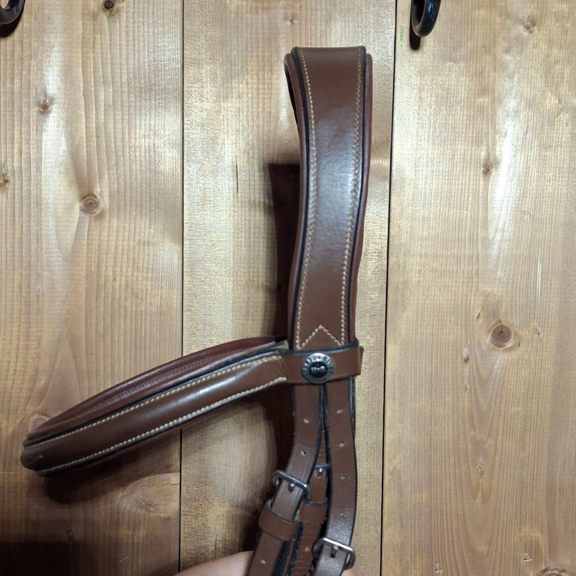 Used HDR Pro Mono Crown Fancy Stitched Bridle Horse Size
