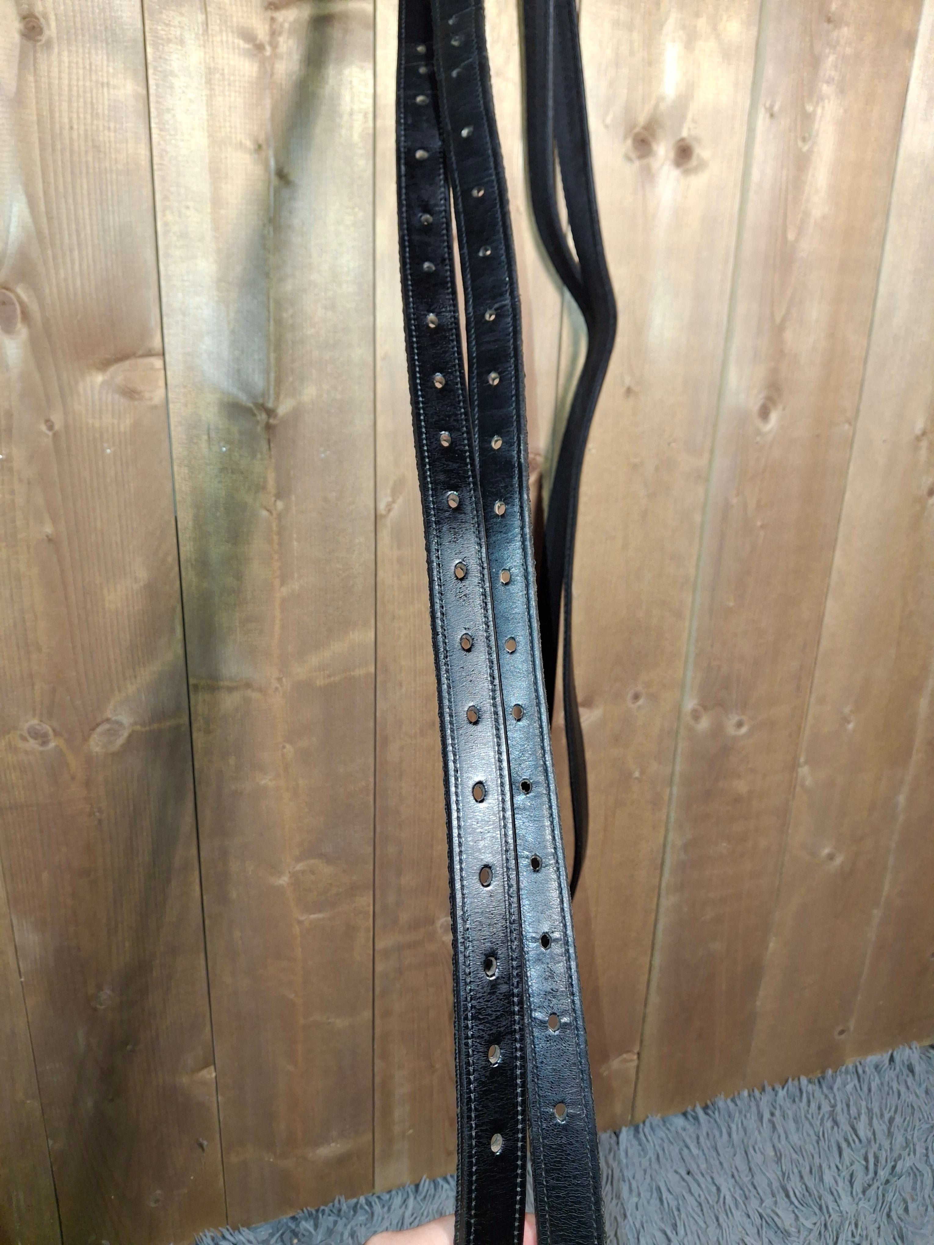 Used Black 63" Stirrup Leathers