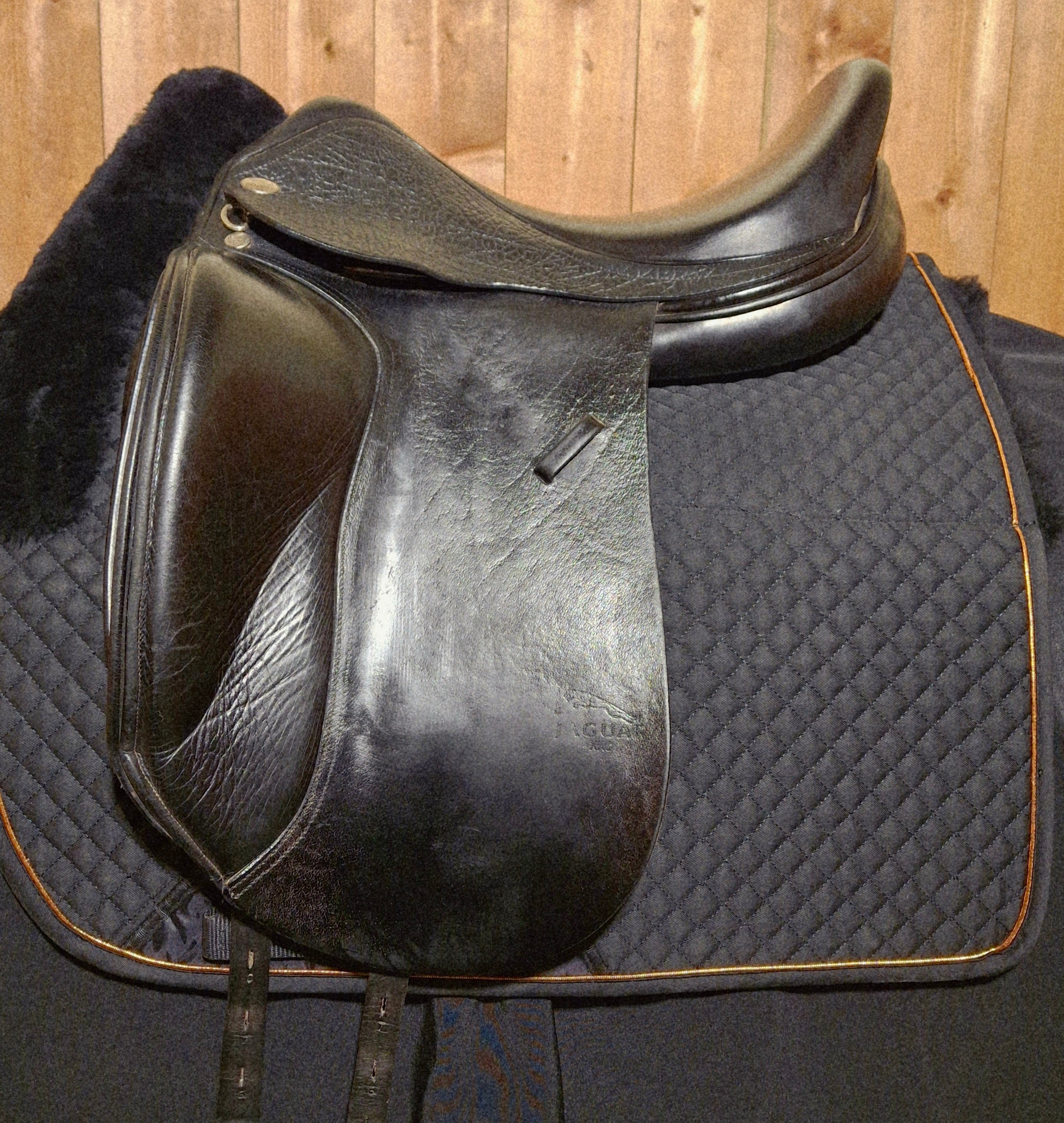 Used 17.5" Jaguar by Harry Dabs Dressage Saddle