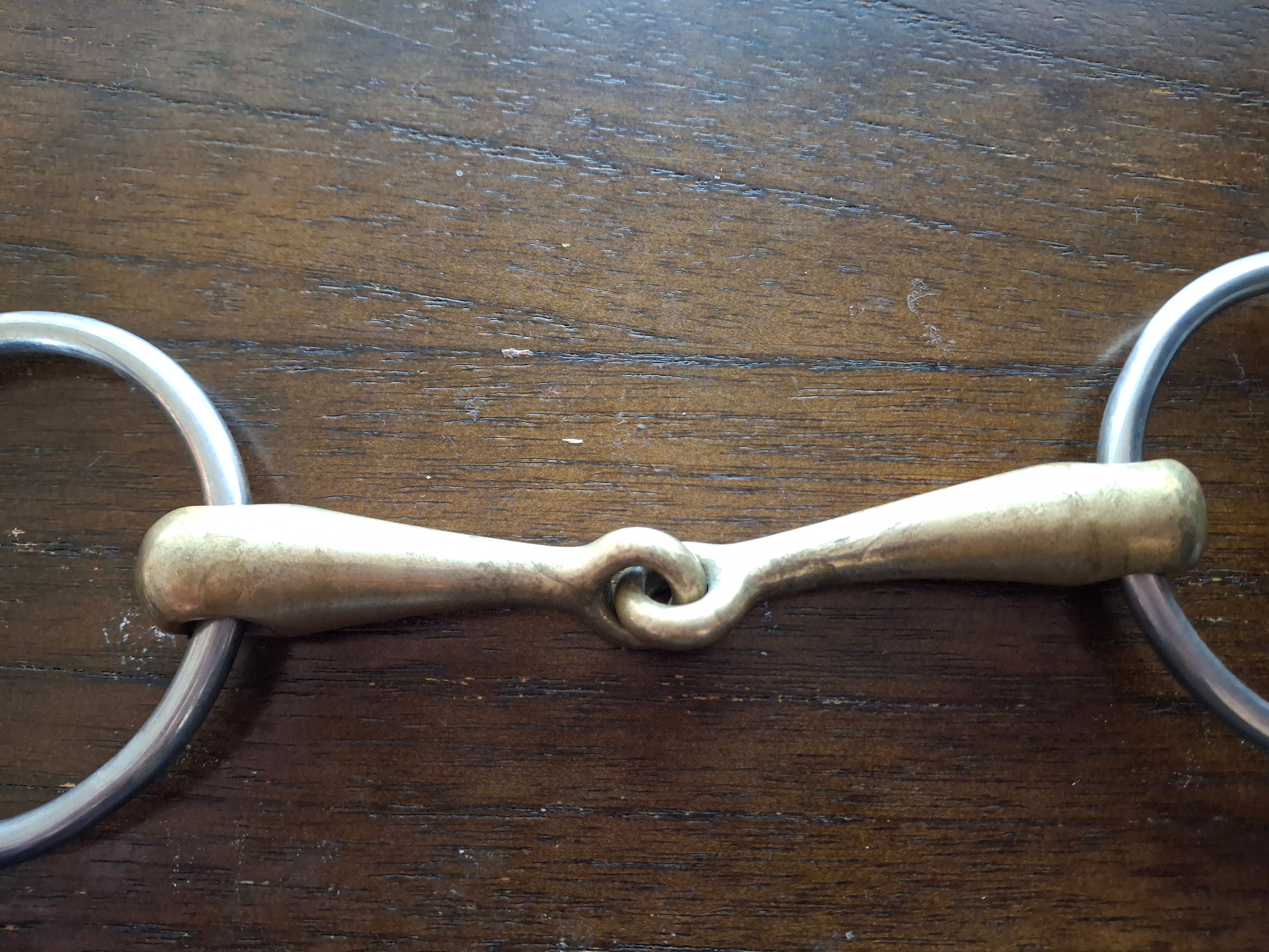 Used Herm Sprenger Loose Ring Snaffle Bit 5"