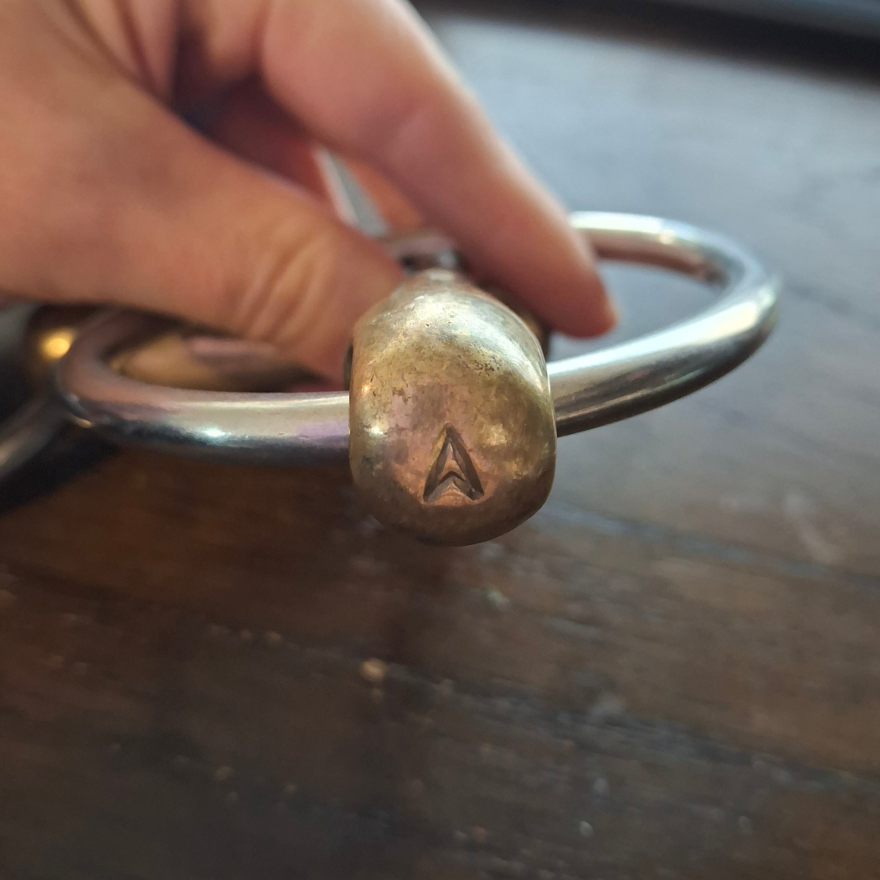 Used Herm Sprenger Loose Ring Snaffle Bit 5"