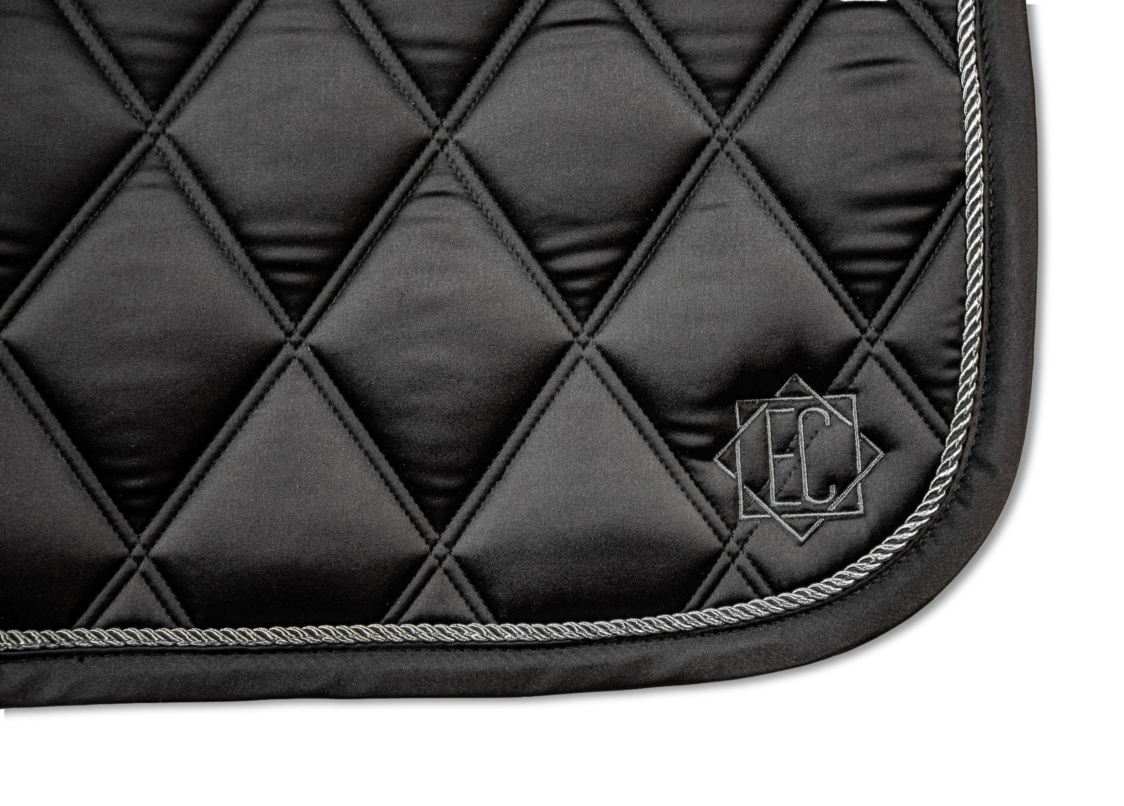 Dark Obsidian Black Dressage Saddle Pad
