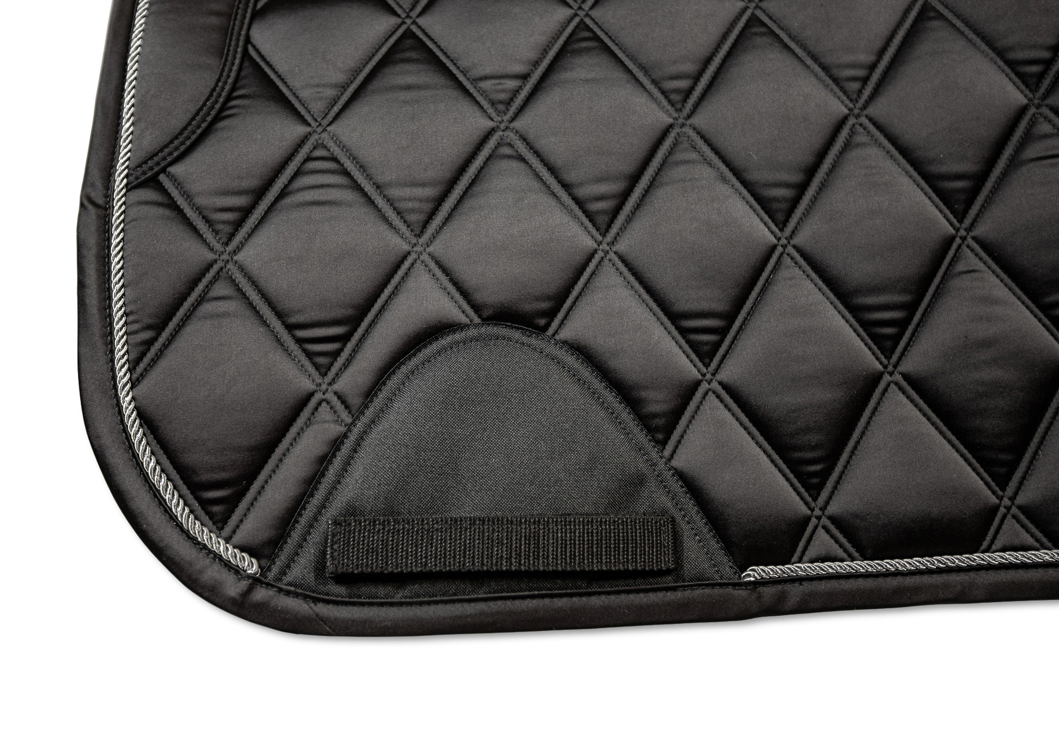 Dark Obsidian Black Dressage Saddle Pad