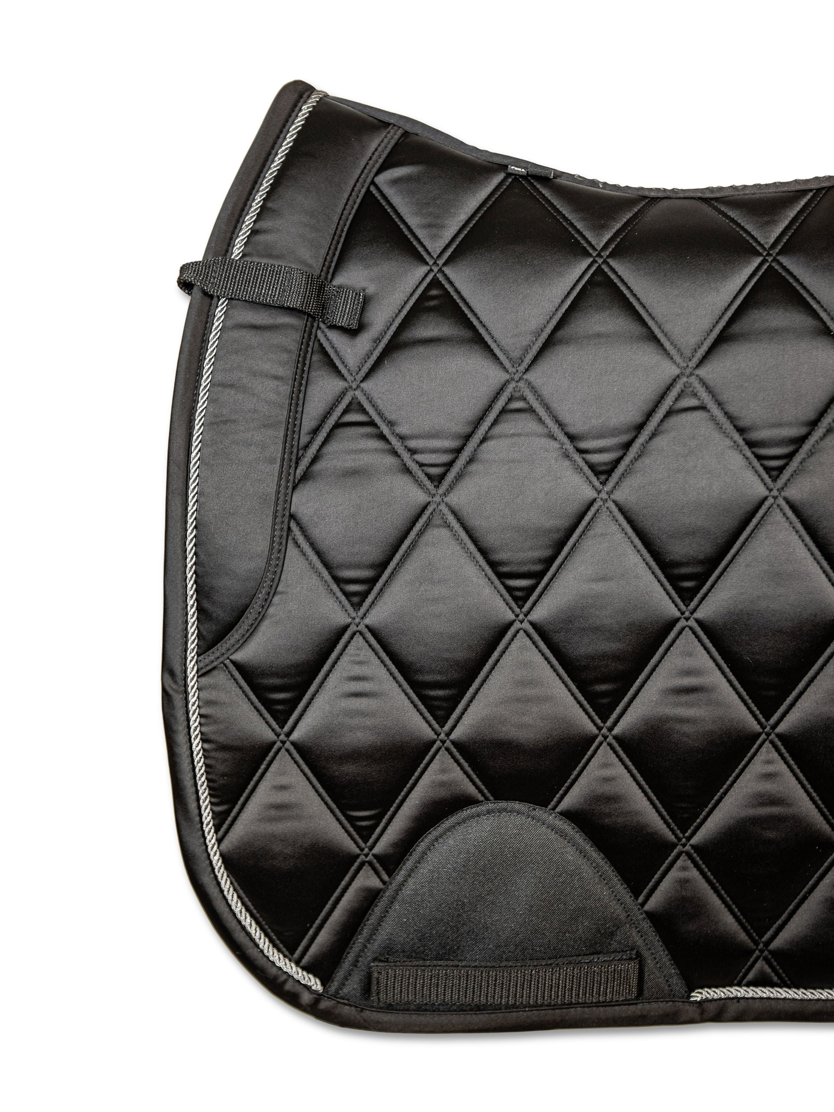 Dark Obsidian Black Dressage Saddle Pad