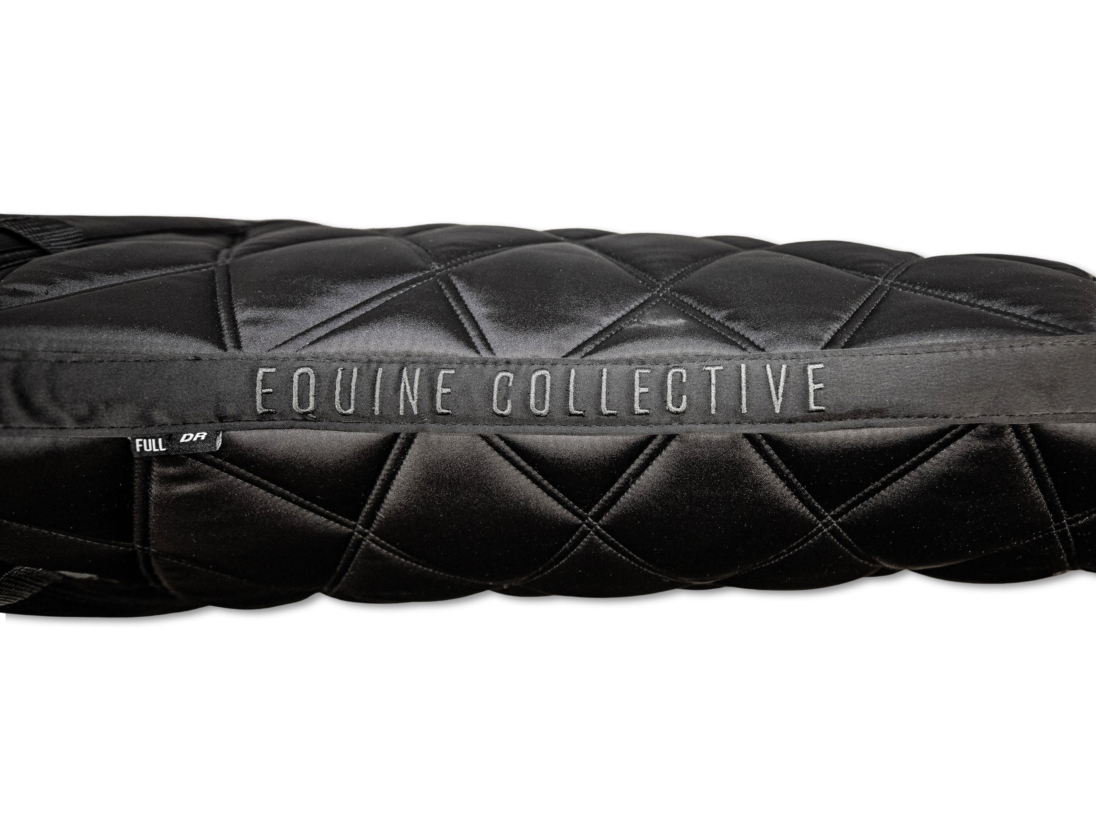 Dark Obsidian Black Dressage Saddle Pad