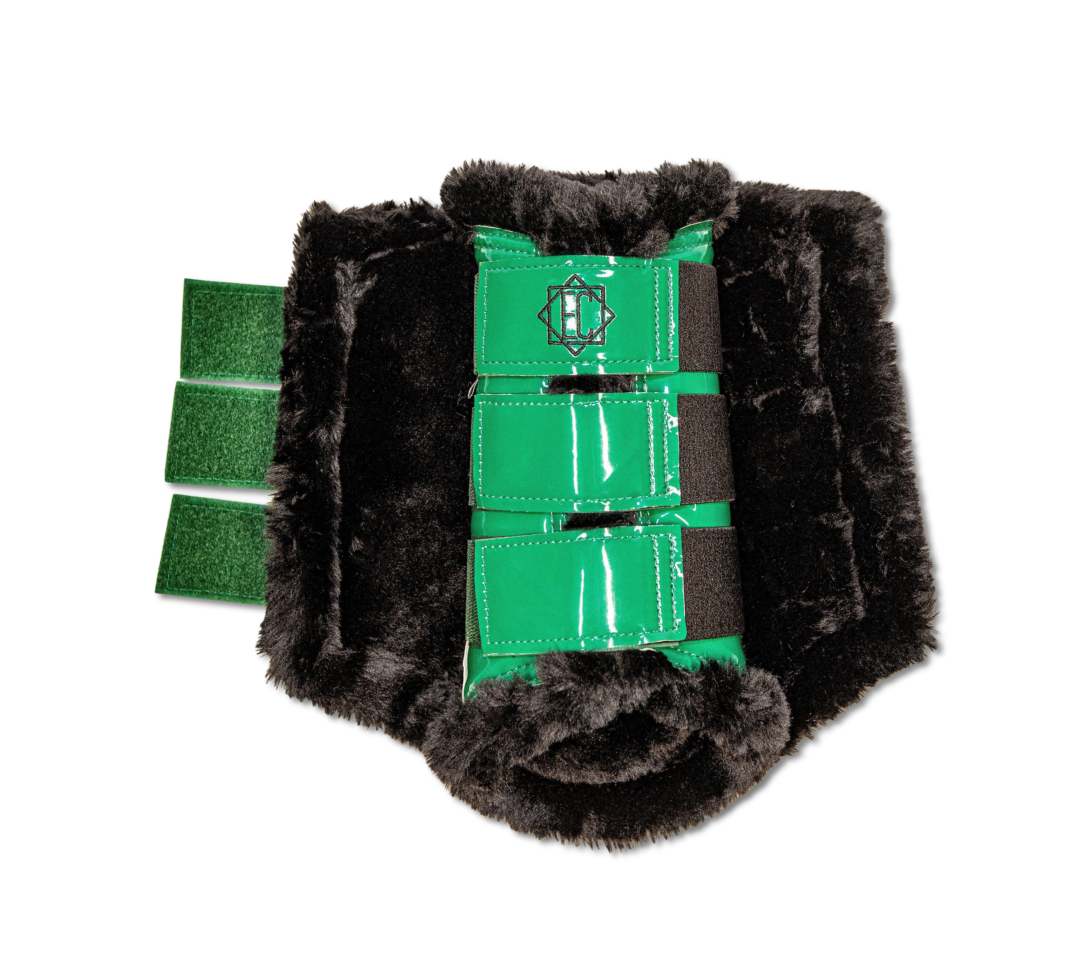 Emerald Green Brush Boots