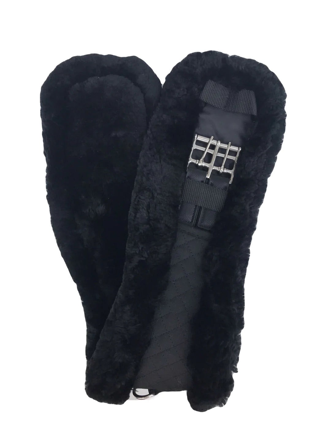 Leveza Sheepskin Dressage Girth - Black