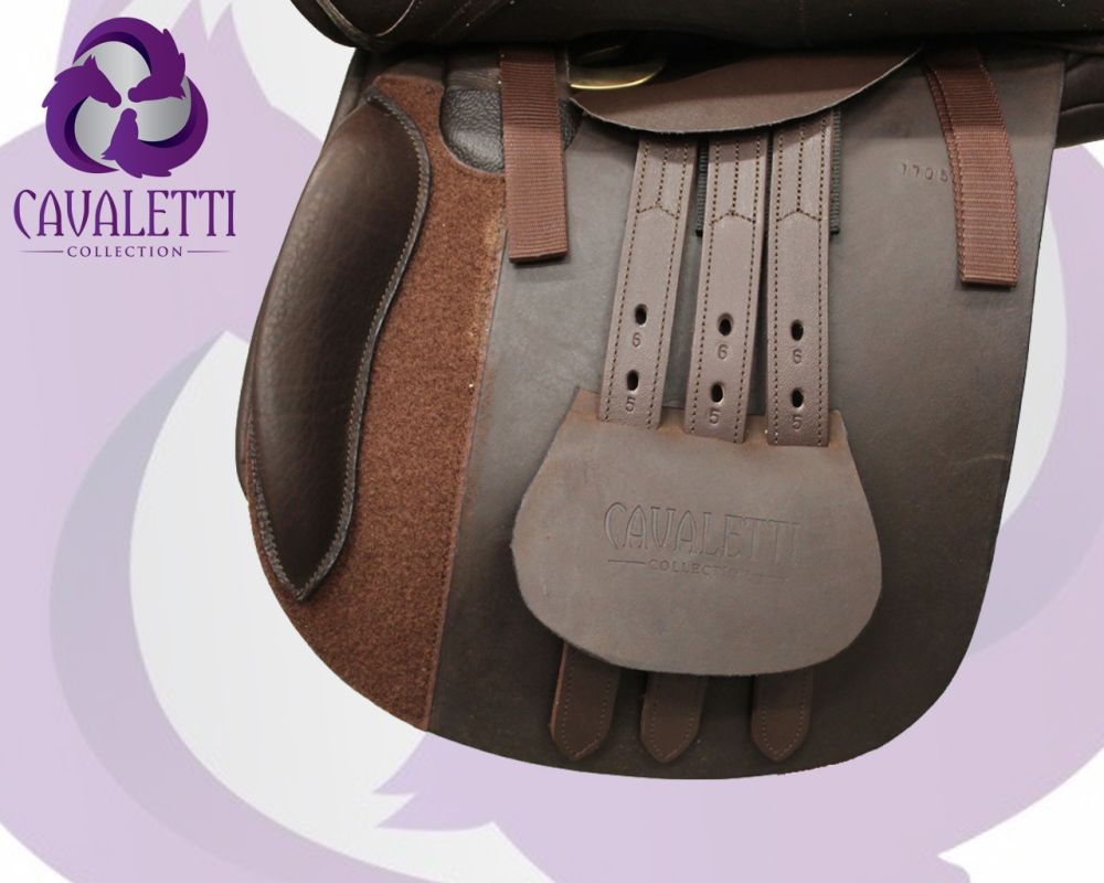 17" Cavaletti Jump Saddle - Brown