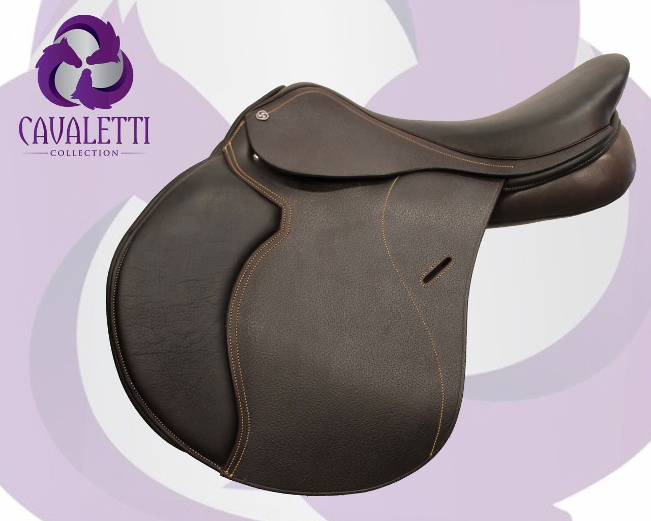 17" Cavaletti Jump Saddle - Brown