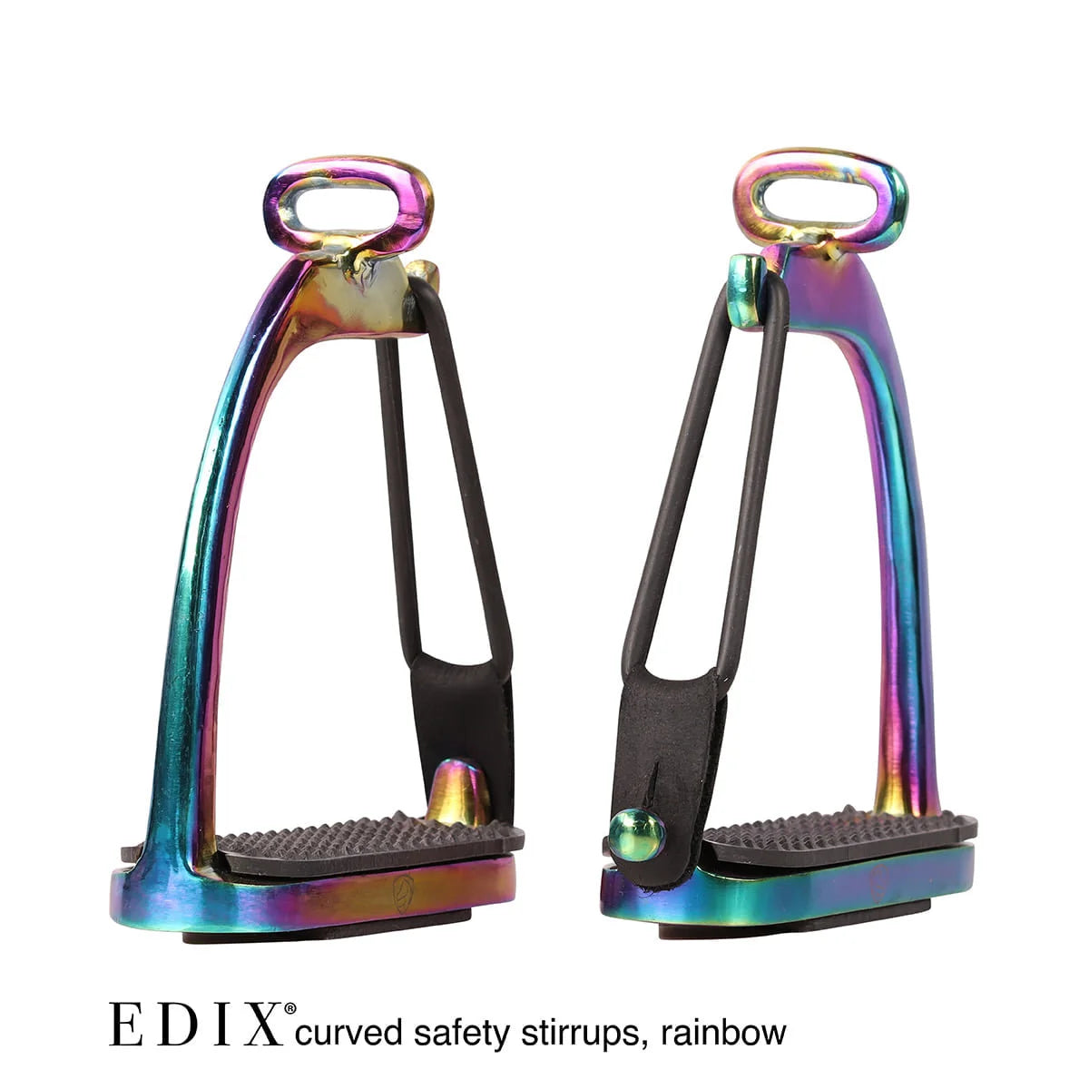 EDIX Curved Safety Stirrups - Rainbow